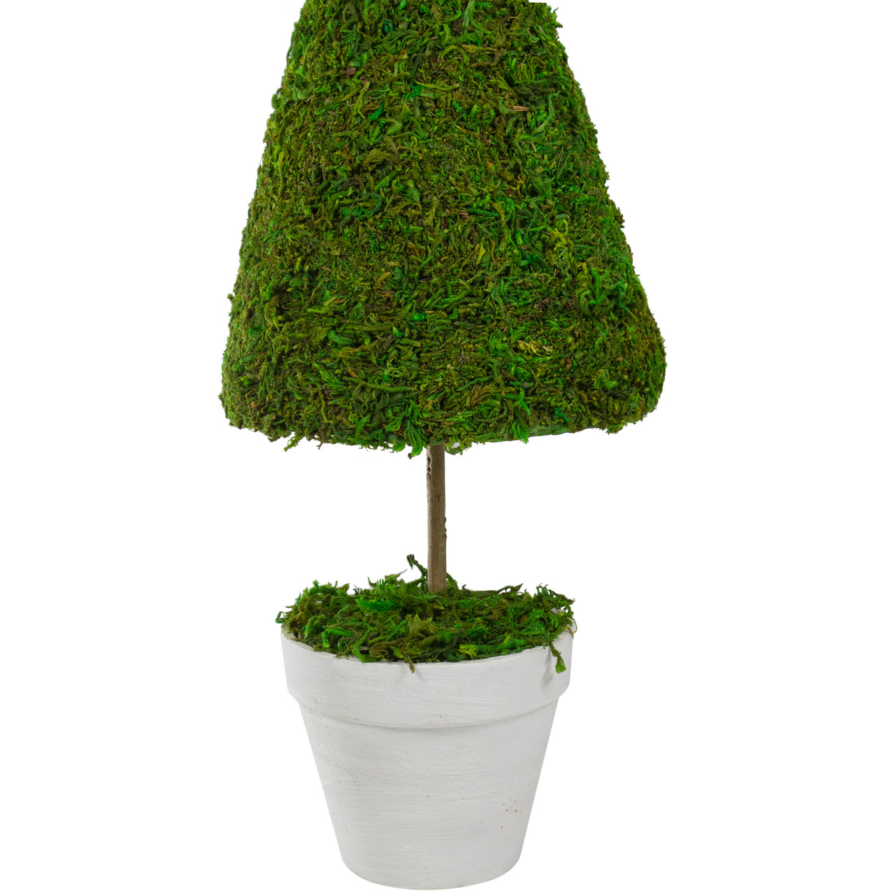 Northlight Reindeer Moss Potted Artificial Spring Floral Topiary Tree - Green