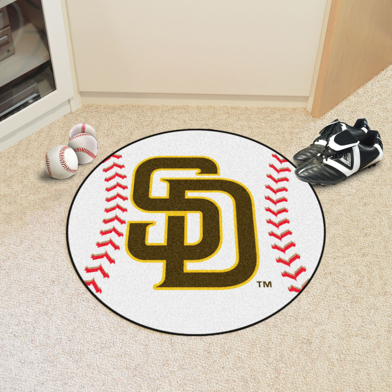 San Diego Padres Roundel Mat - Retro Collection