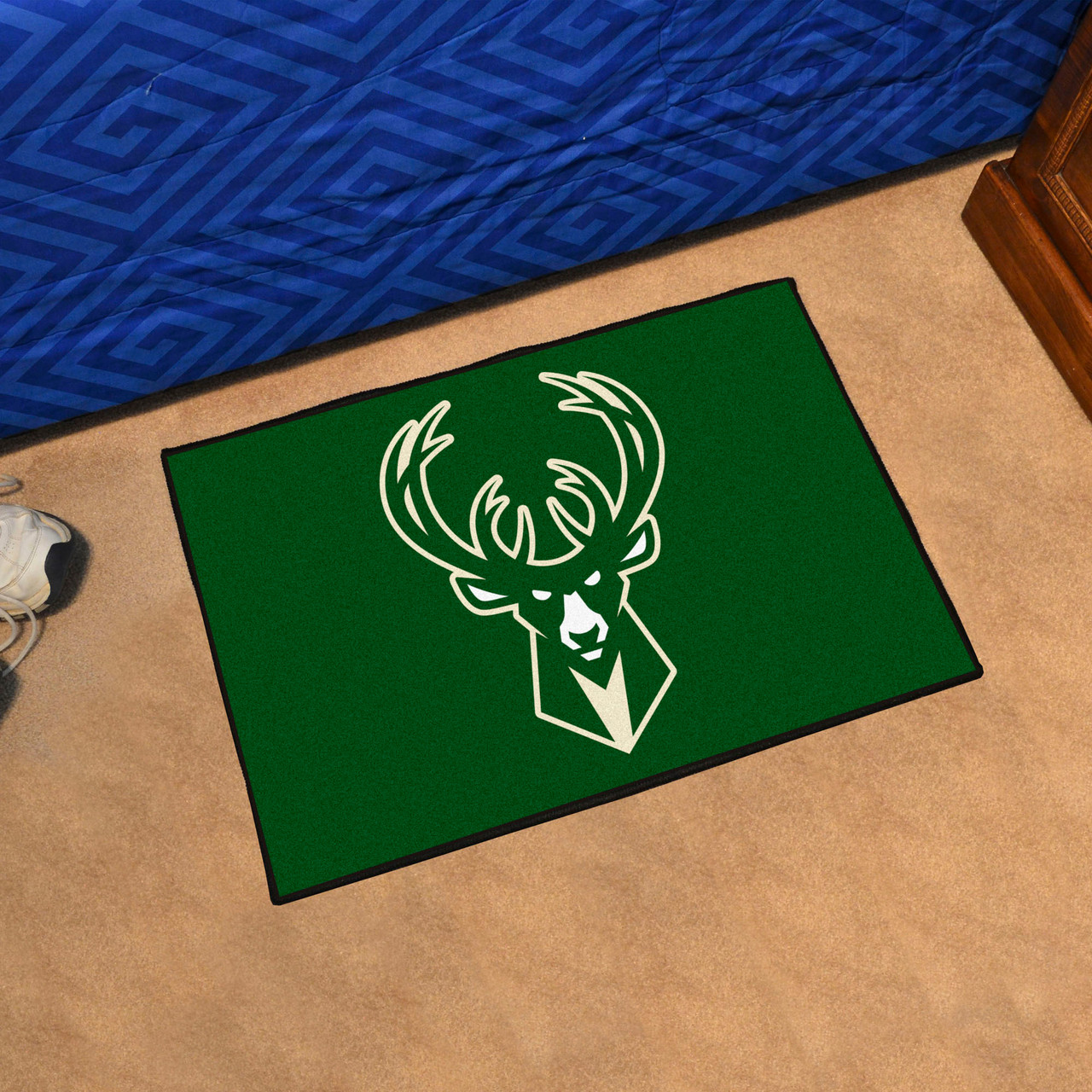 NBA Milwaukee Bucks Starter Mat Rectangle Area Rug | Christmas Central