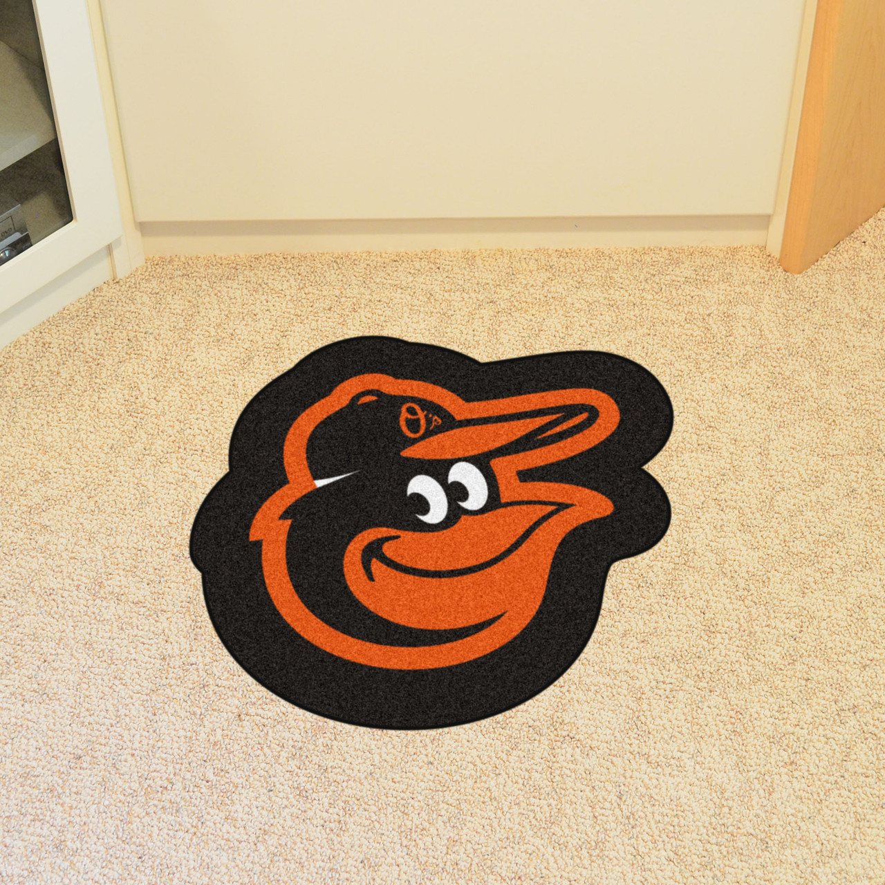 Baltimore Orioles Mascot Rug Orange