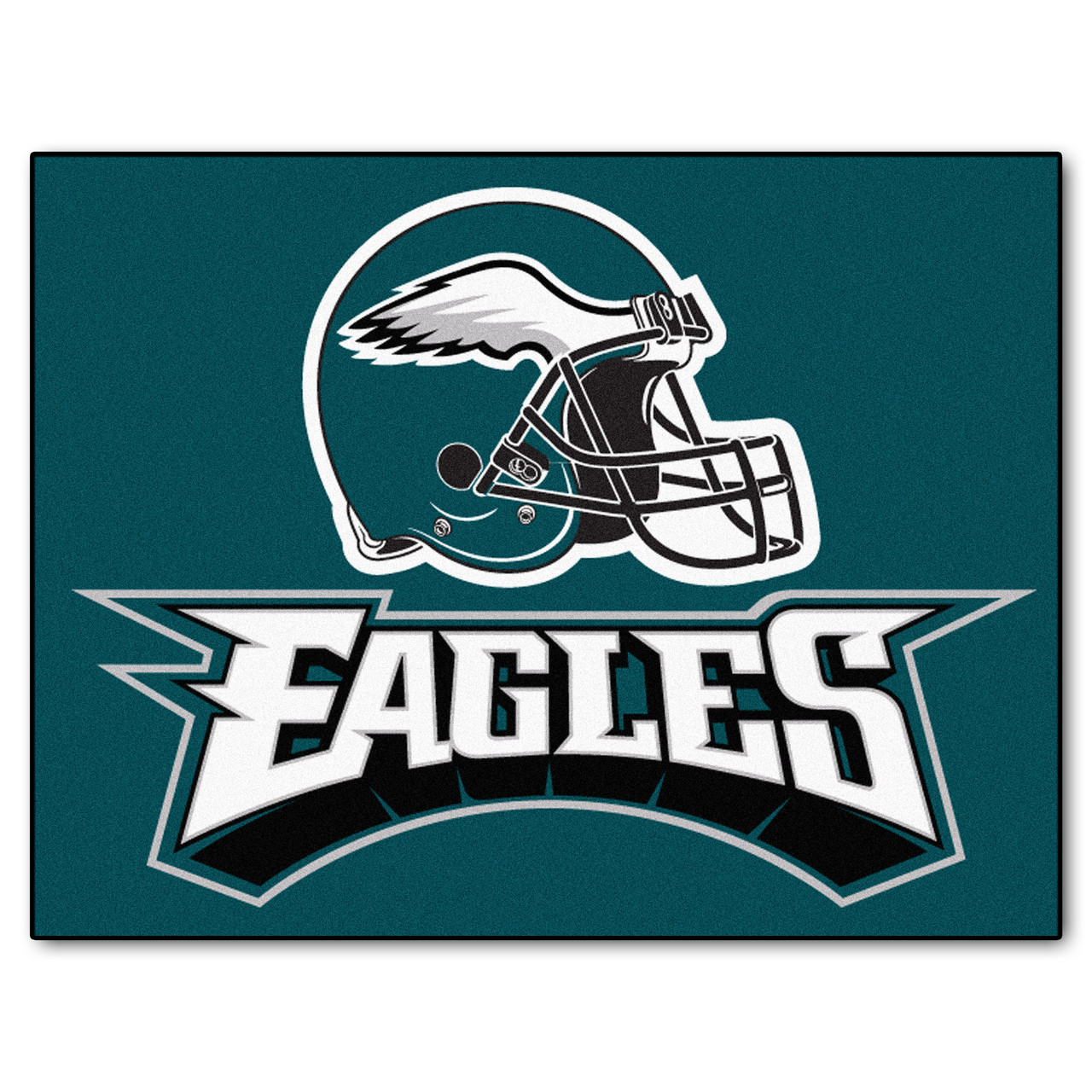 33.75' x 42.5' Green & White NFL Philadelphia Eagles All Star