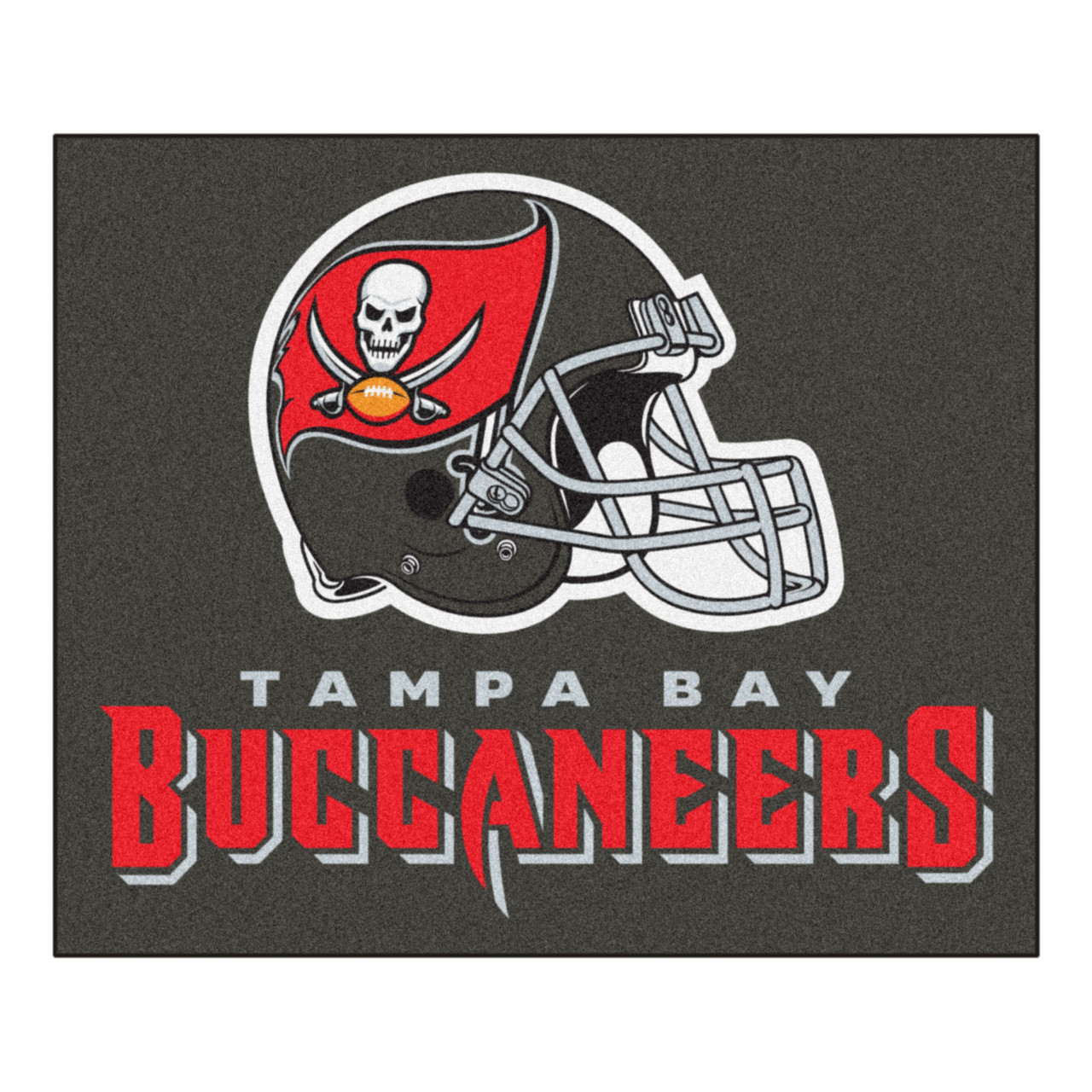 59.5' x 71' Gray & Red NFL Tampa Bay Buccaneers Rectangular Tailgater Mat