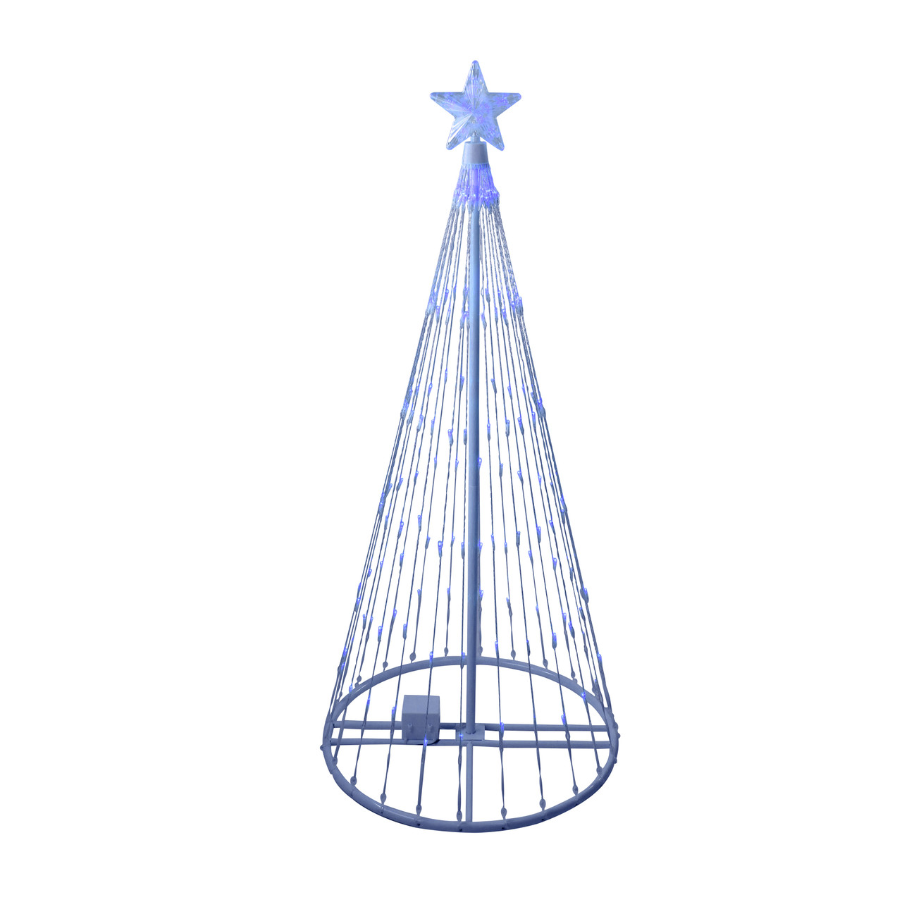4' Blue LED Lighted Christmas Tree Cone Outdoor Yard Decor | Christmas ...
