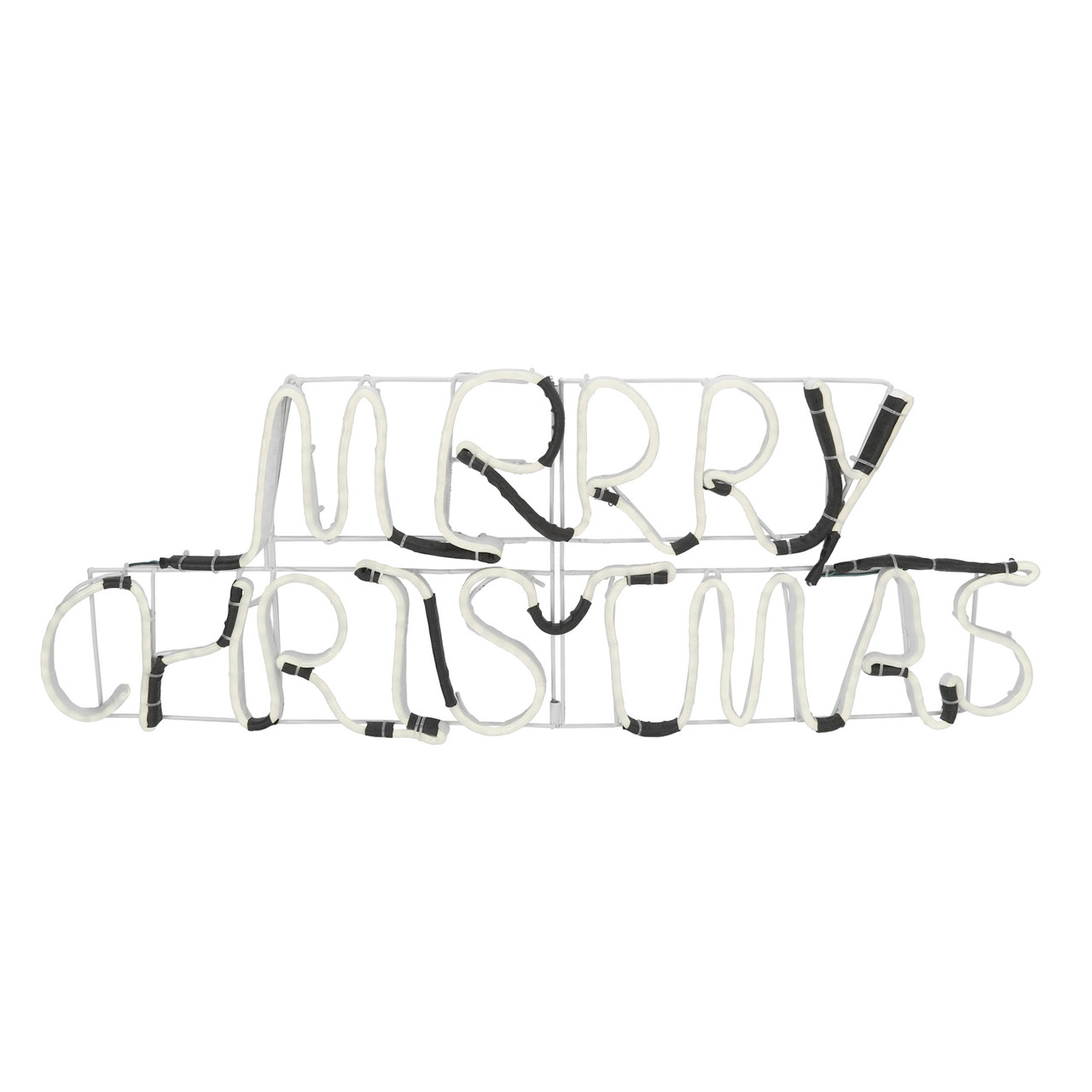 29" Neon Style LED Lighted MultiFunction "Merry Christmas" Window