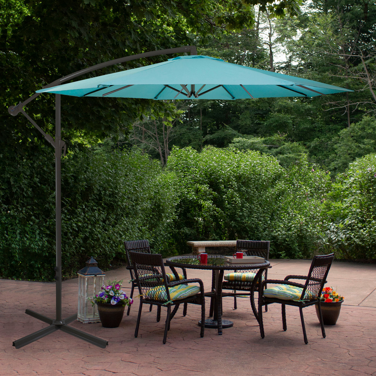 2 inch diameter patio umbrella TheLAShop 13ft Extra Large Patio Umbrella with Base for Market Garden main image 0