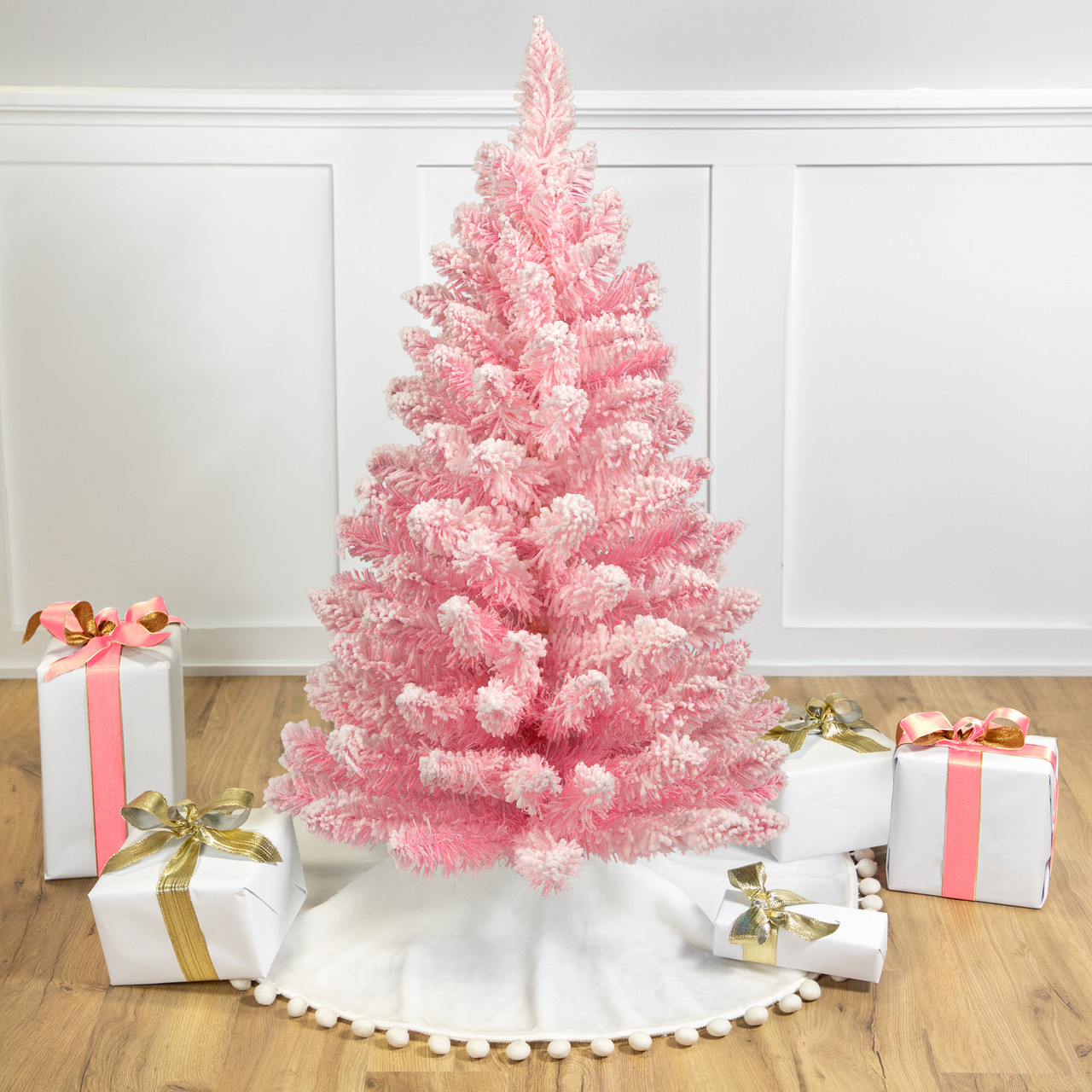 pink dress form christmas tree i've been an angel all year @selkie only two more sleeps incredibly excited for this year's christmas since it's the first time we stay in our new home for the