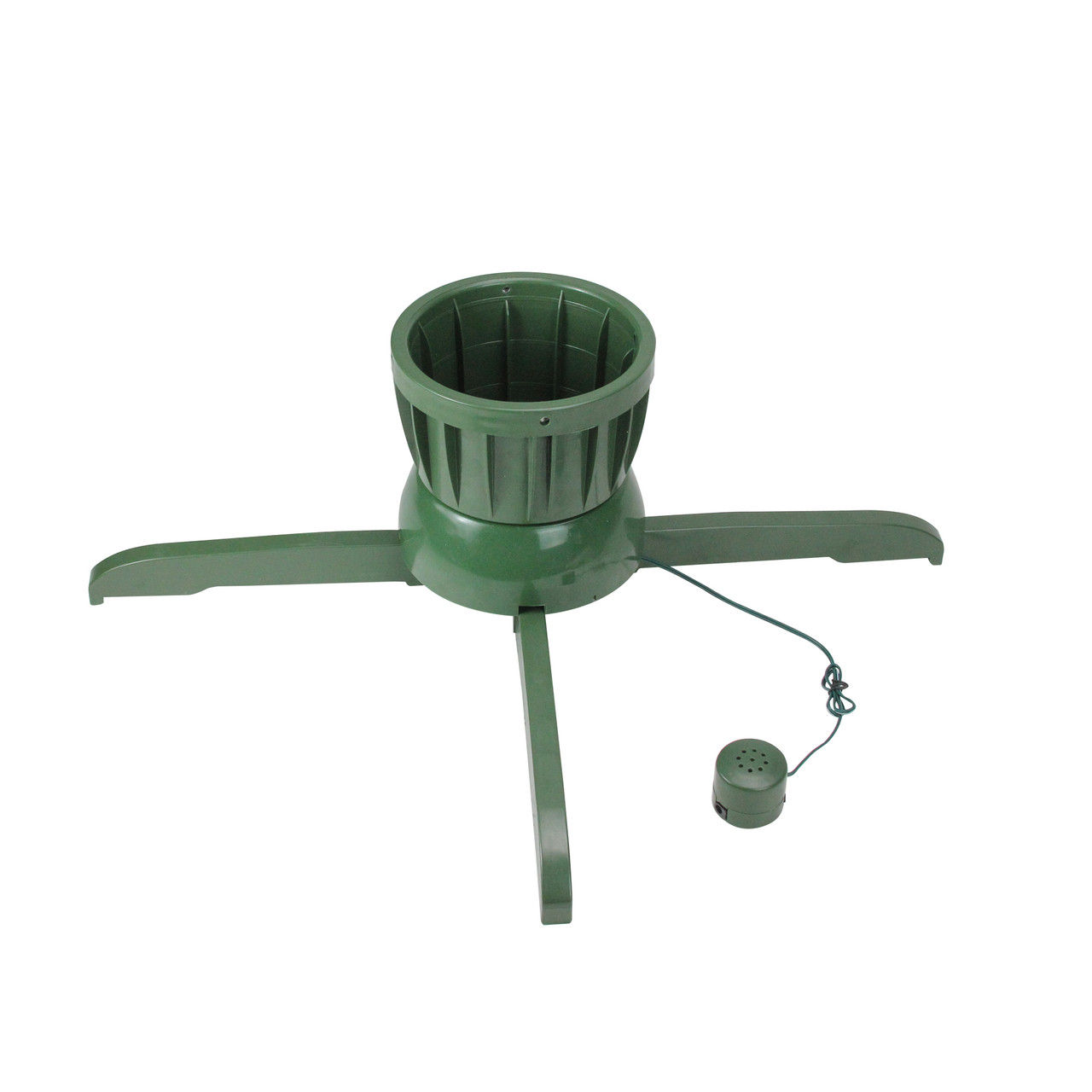 Morris Costumes EZ Rotating Christmas Tree Stand - 23.5 Inch Green Plastic - VA982