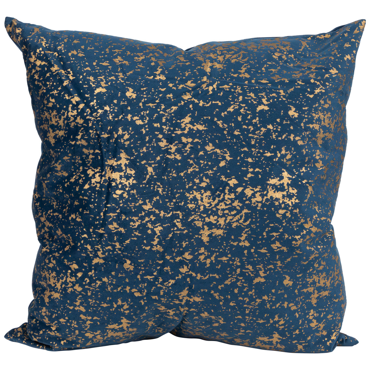 navy and gold throw