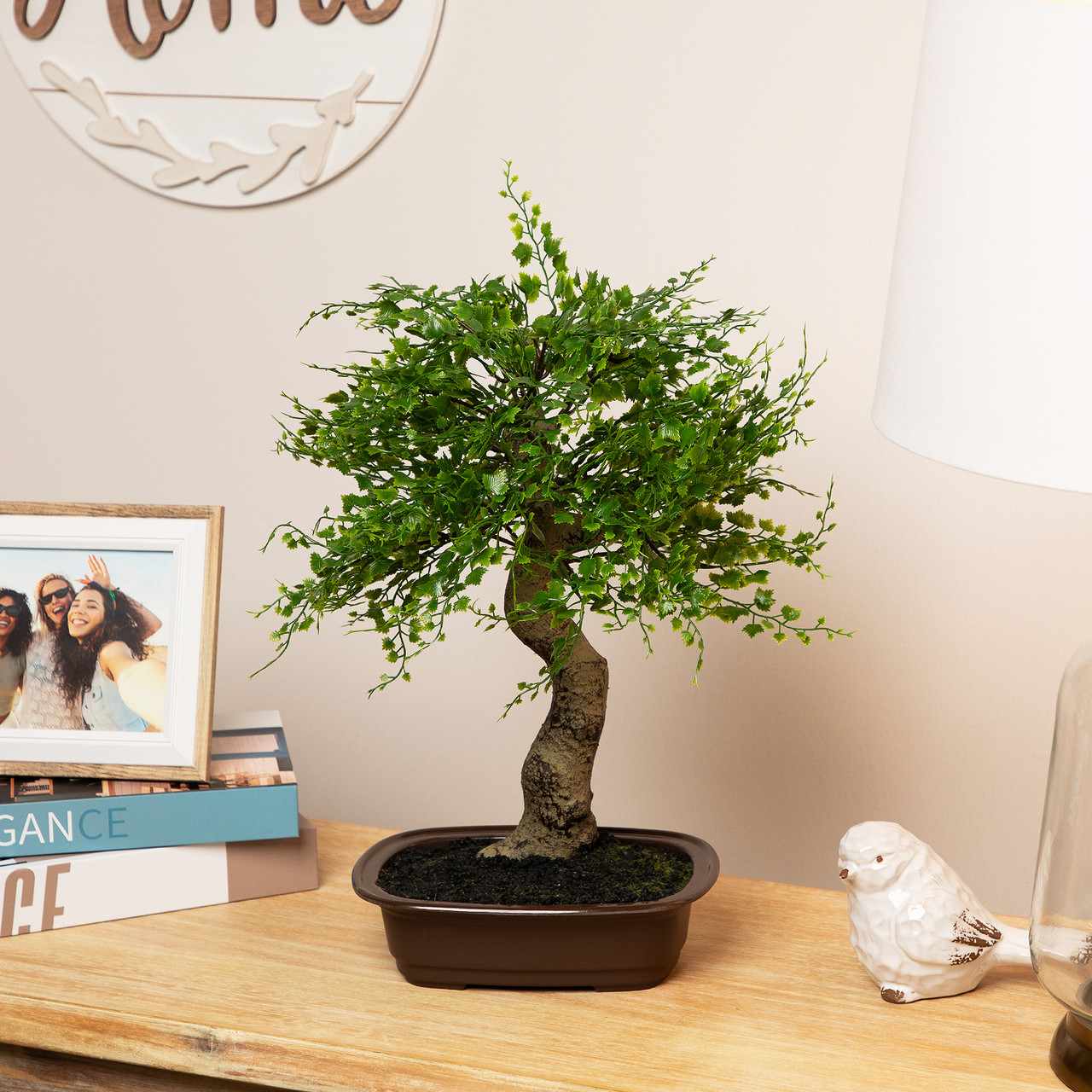 16 Green Mini Maple Artificial Bonsai Tree In A Brown Pot Christmas Central