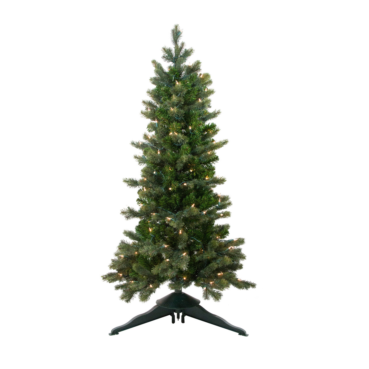 4 Pre Lit Slim Savannah Spruce Slim Artificial Christmas Tree Clear Lights Christmas Central Why artificial christmas trees are sprouting everywhere. christmas central