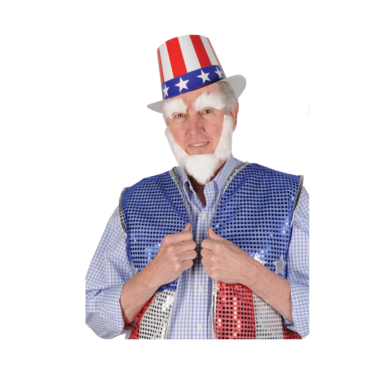 forræderi melodramatiske erektion Club Pack of 12 Uncle Sam Patriotic Costume Accessories 10.25" | Christmas  Central