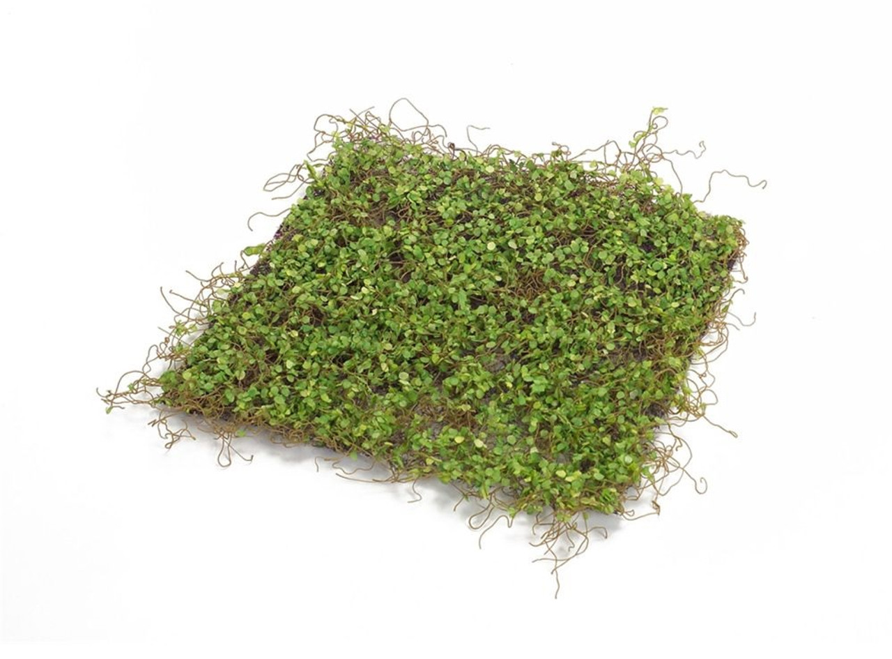 Club Pack of 12 Green Artificial Moss Square Mats 12