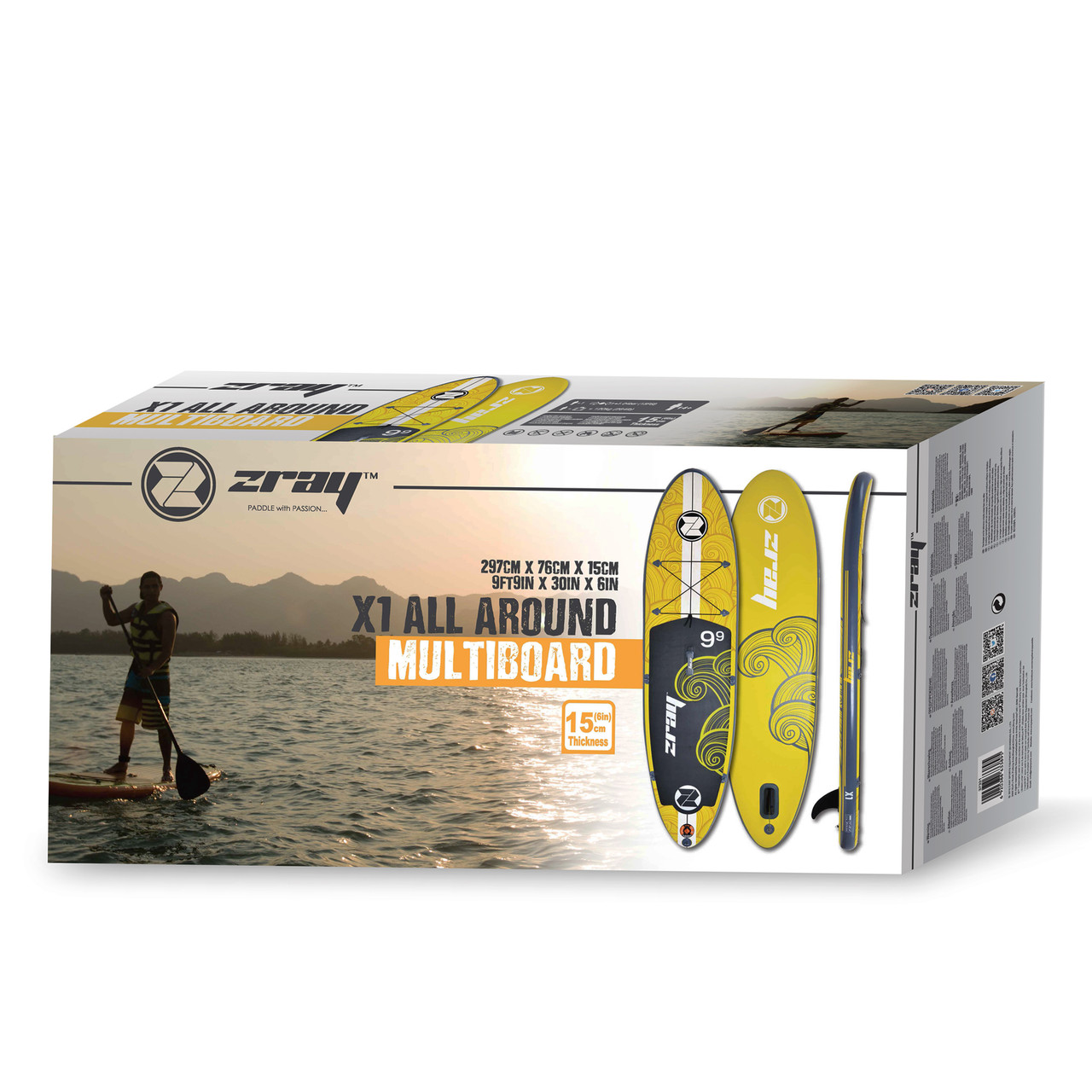 Inflatable Zray X1 All Around Multiboard Stand-Up Paddle