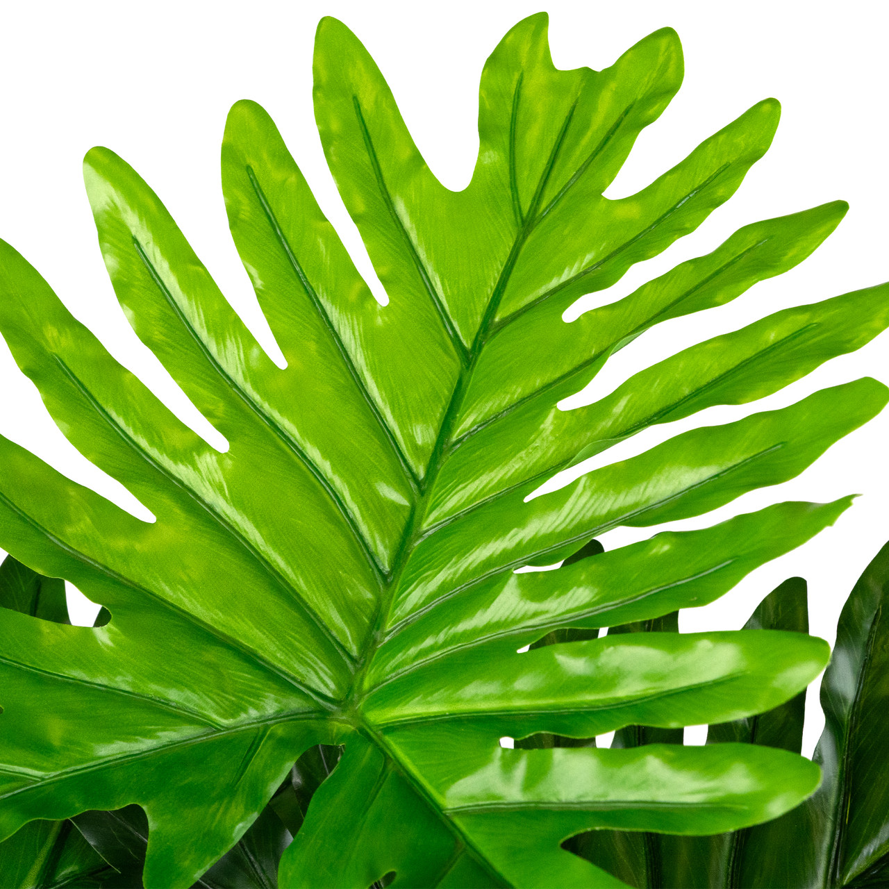 47" Philodendron Selloum Artificial Plant in Black Pot