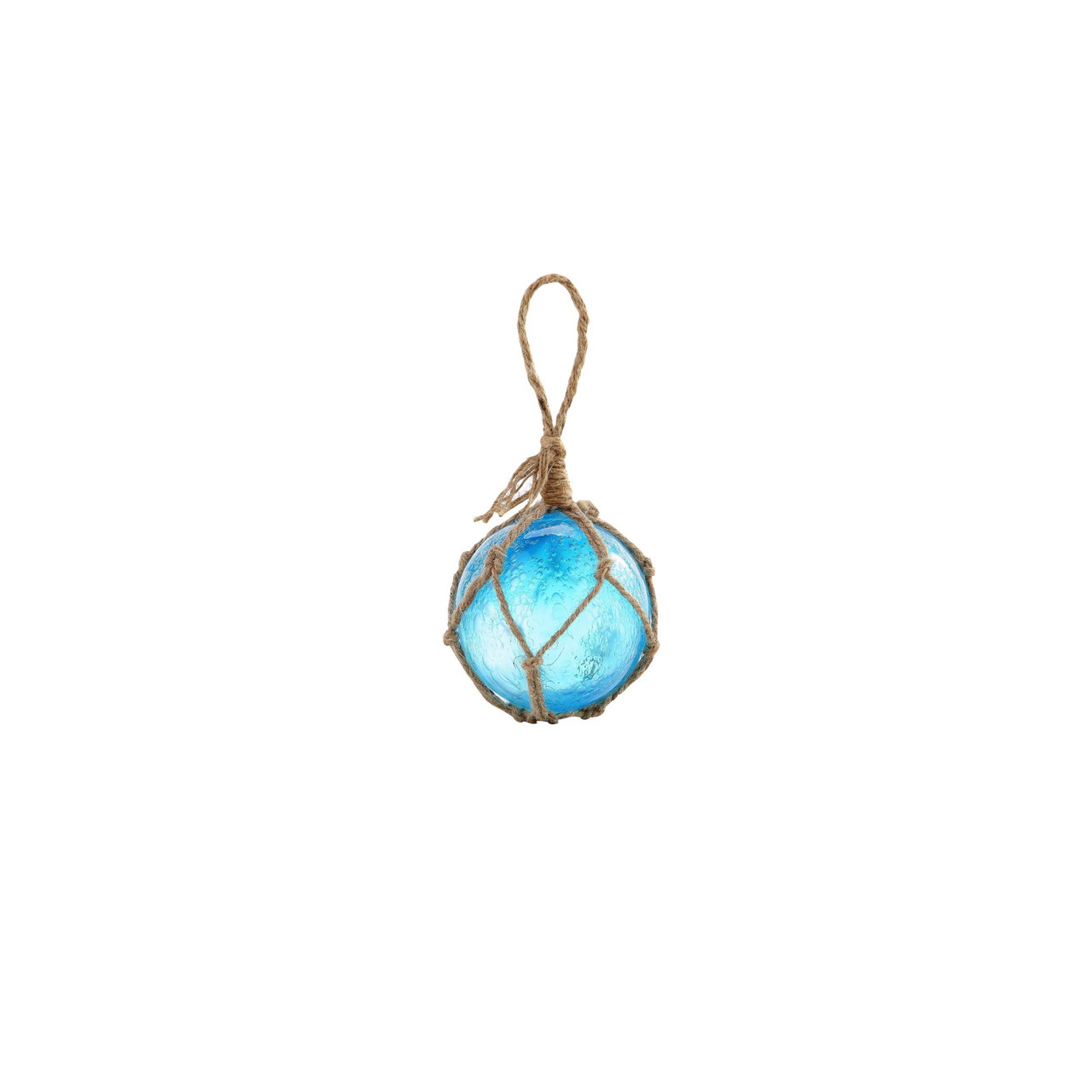 4 Blue Hand Blown Glass Decorative Hanging Ball Christmas Central