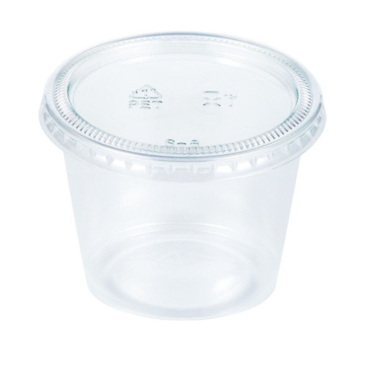360 Sets - 4 oz Plastic Portion Cups with Lids 4 oz Plastic Sauce C