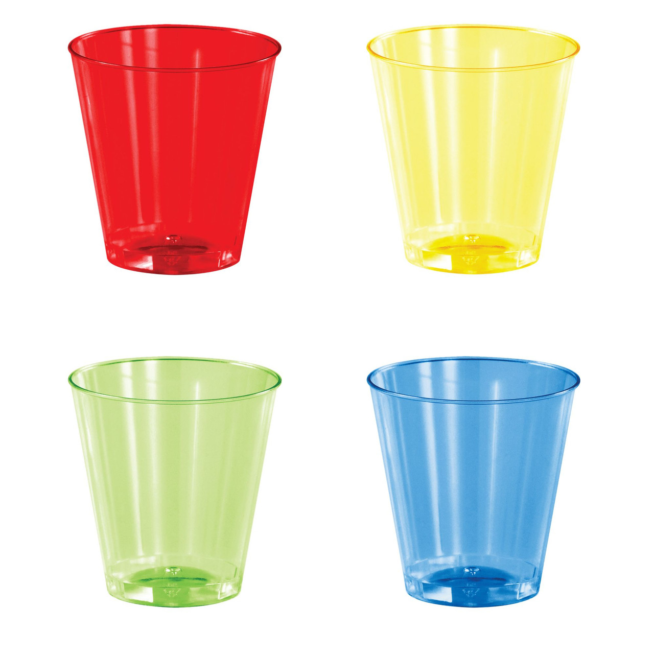 Club Pack Of 192 Red Yellow Shot Glasses 2 Oz Christmas Central