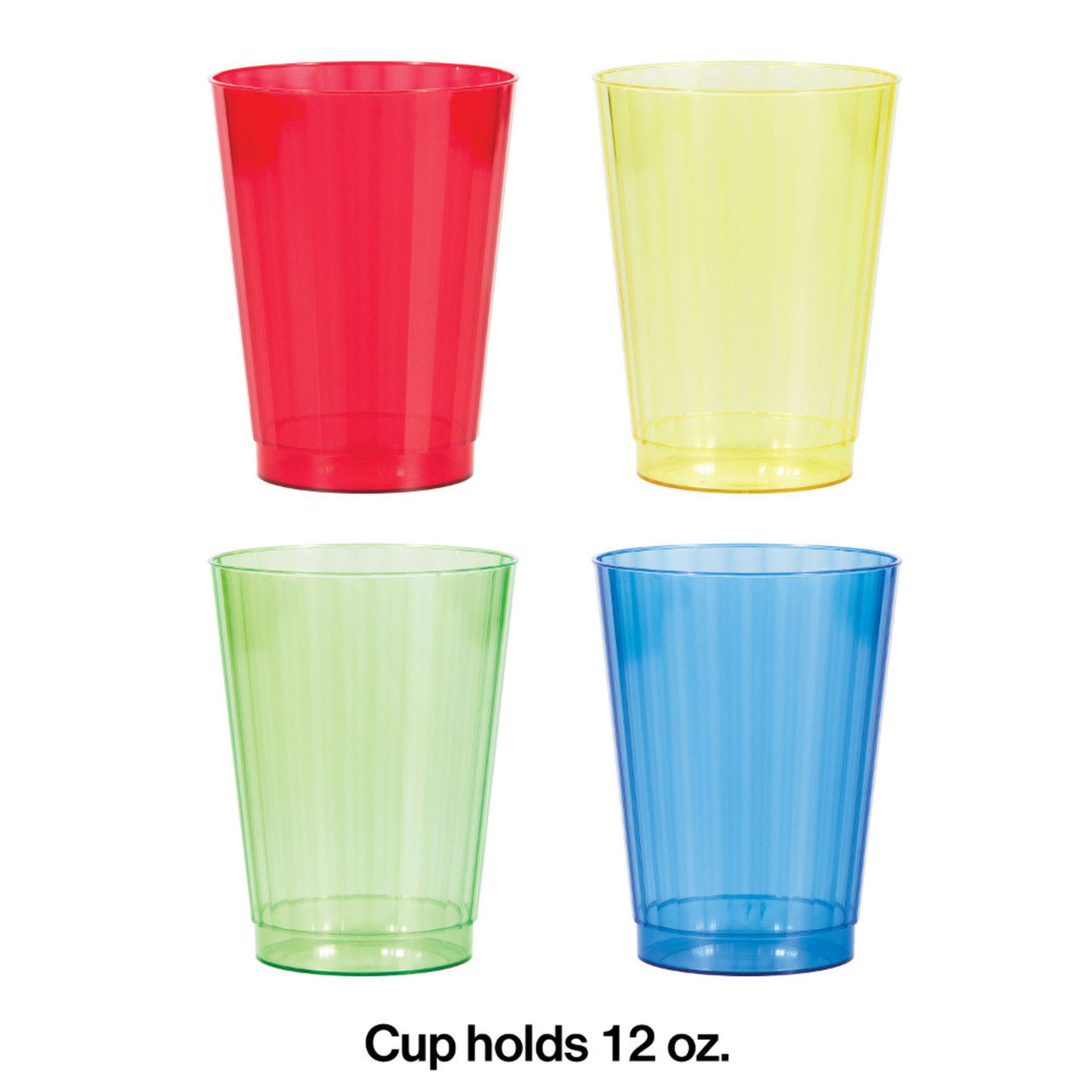 Festive Green 12oz Plastic Cups | 50ct