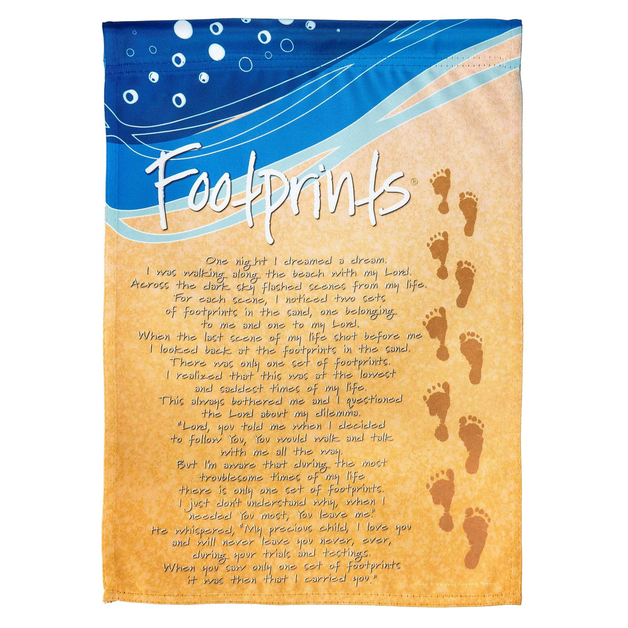 footprints in the sand prayer words