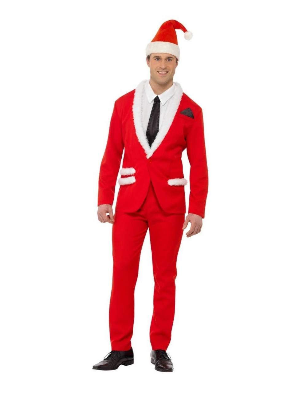 red santa blazer