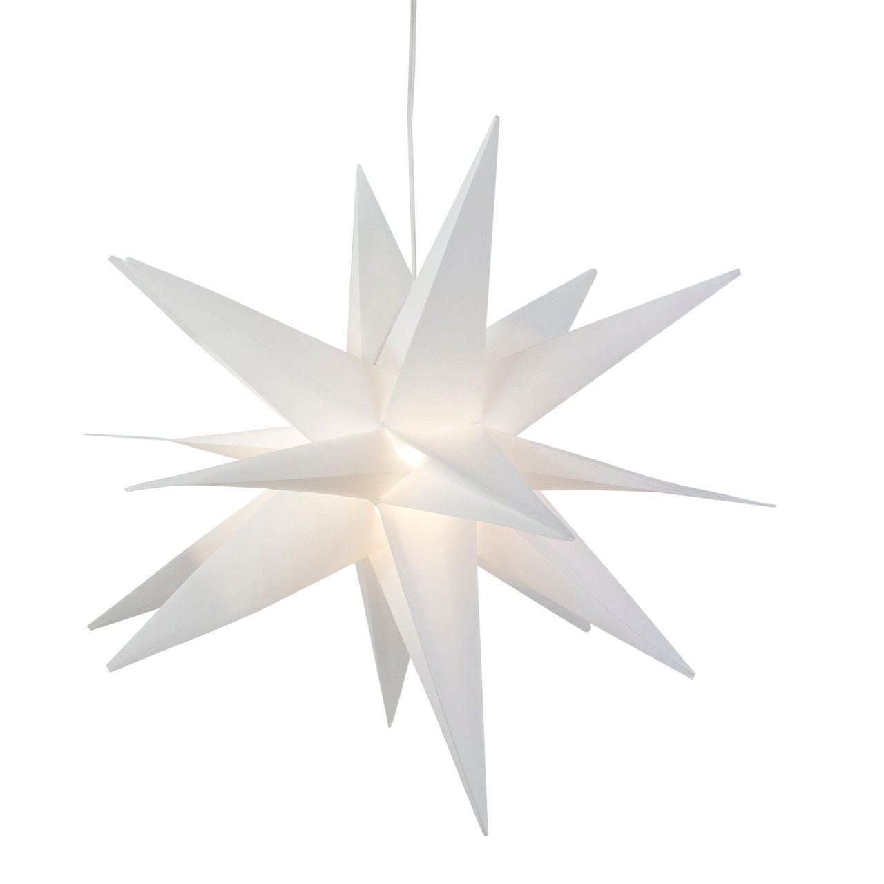 Northlight 12 White LED Lighted Battery Operated Moravian Star Christmas Decoration