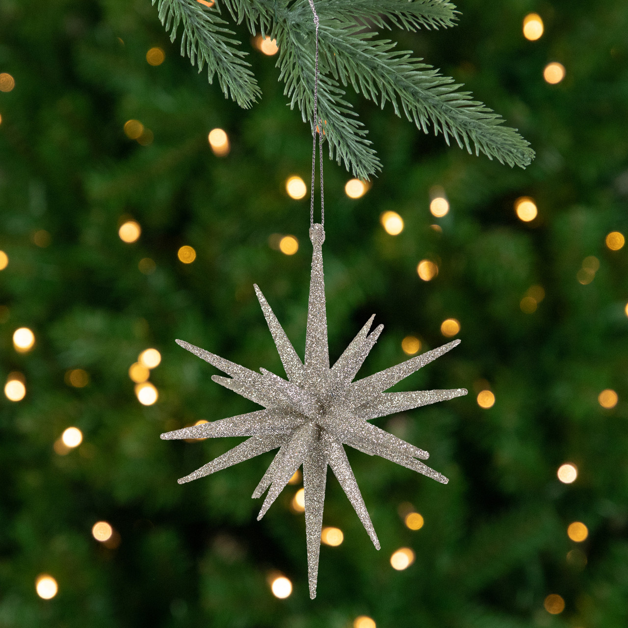 silver christmas star image