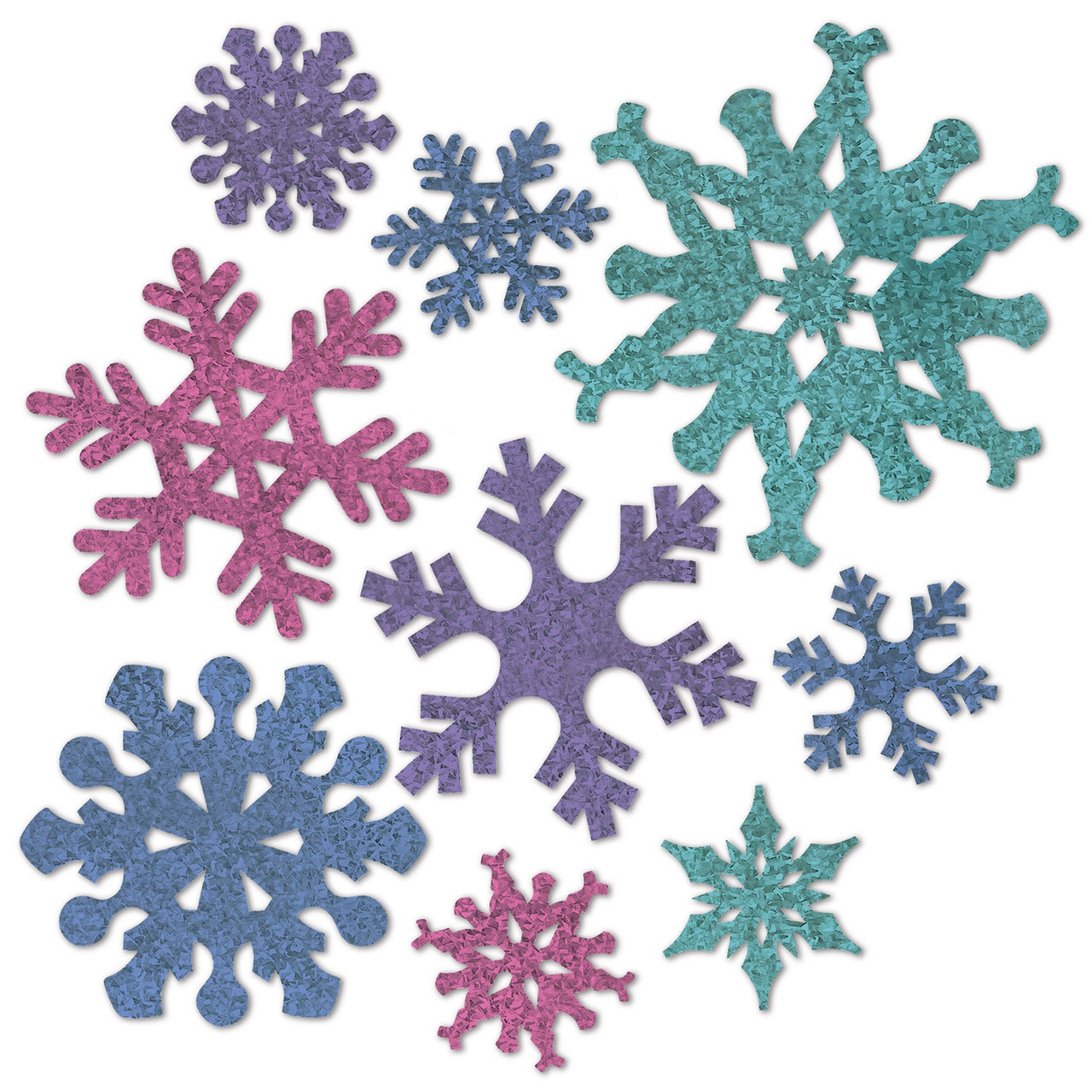 Glitter Snowflake Cutouts (6 Piece(s))