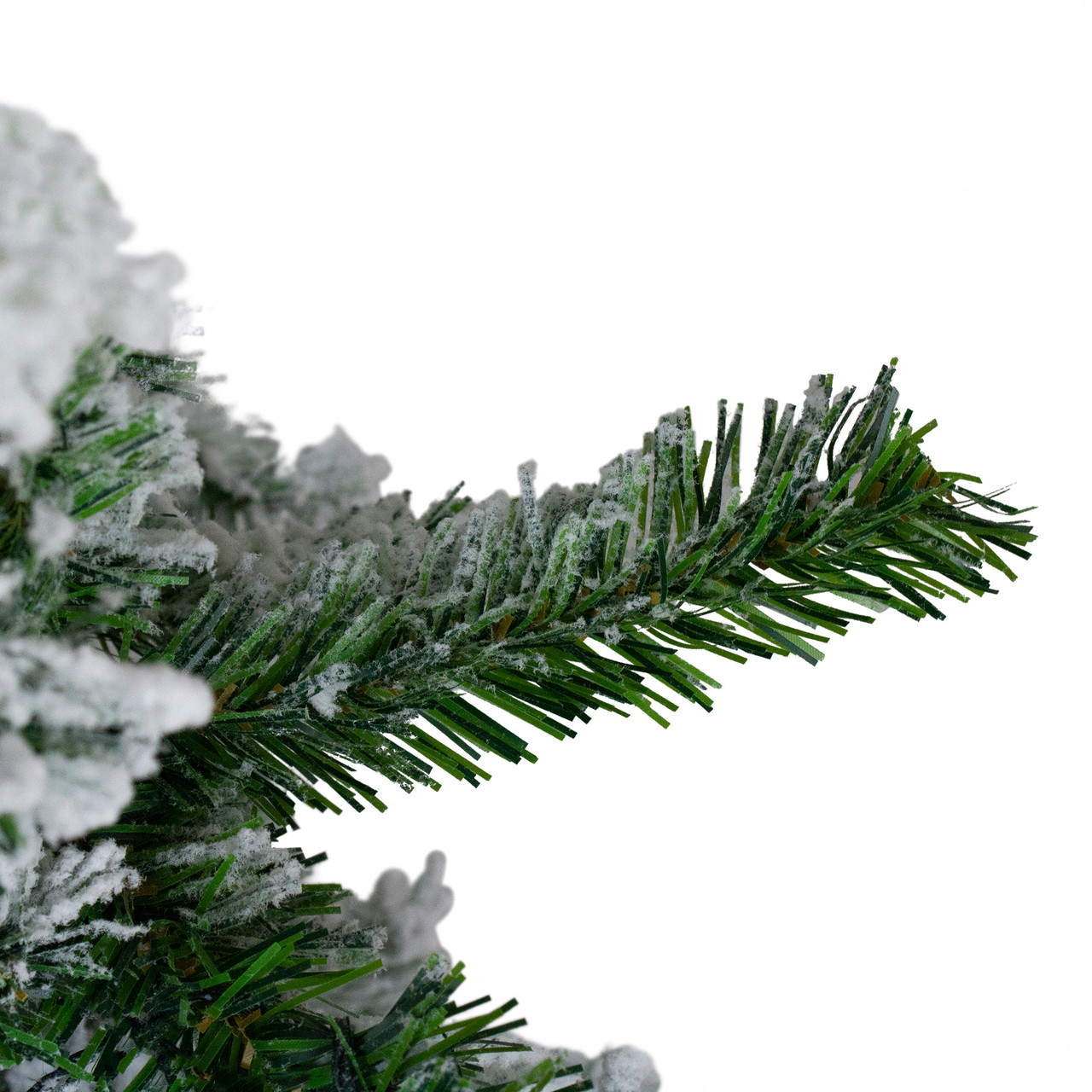 6.5' Flocked Winter Park Fir Artificial Christmas Tree - Unlit ...