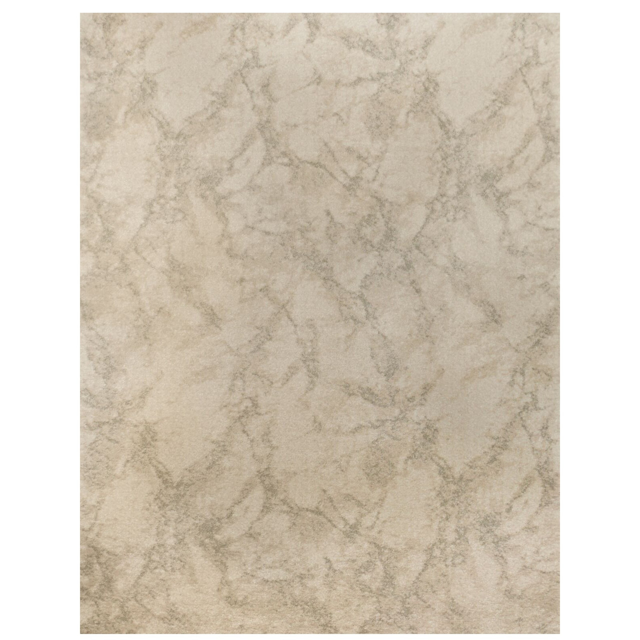 6 X 9 Carrara Abstract Design Ivory Gray Broadloom Rectangular Polypropylene Area Rug Christmas Central