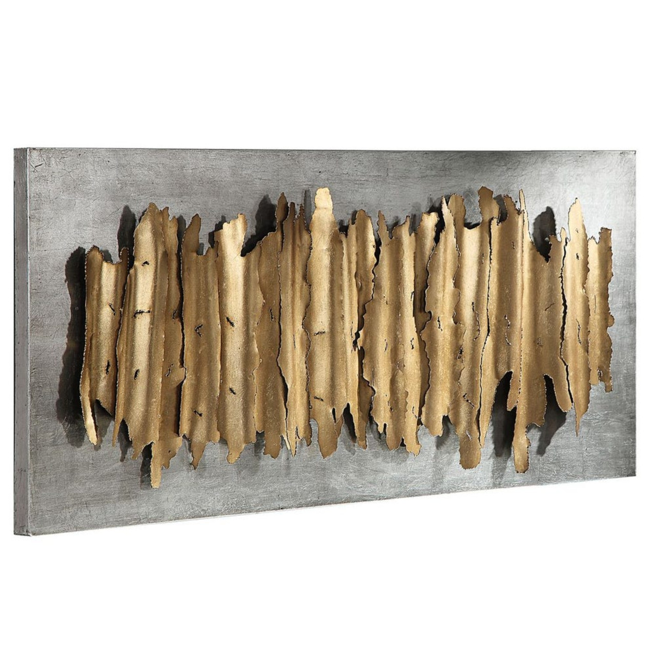Layered Striped Metal Wall Decoration - 55.25