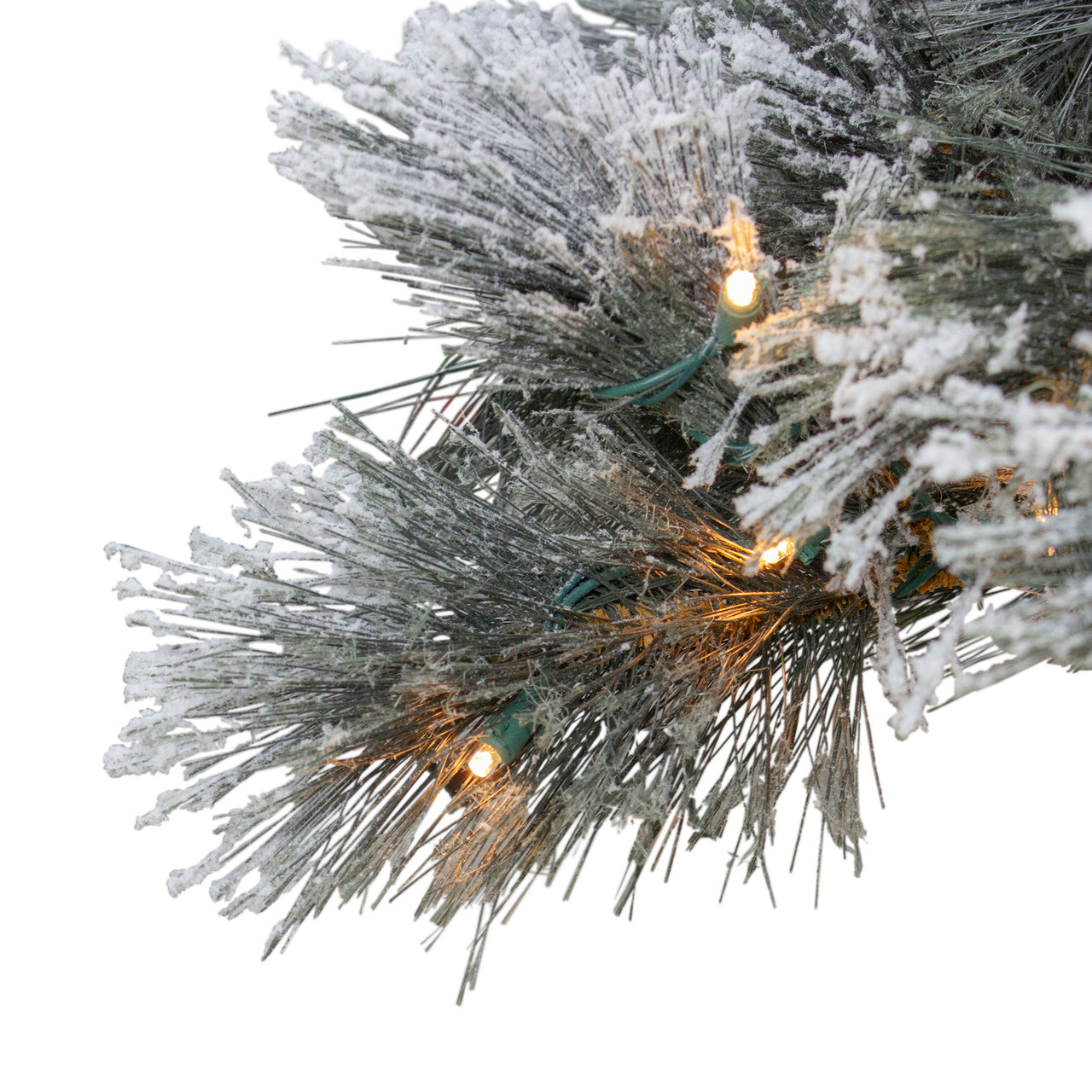 4.5' Pre-Lit LED Black Spruce Artificial Christmas Tree - Clear Lights ...