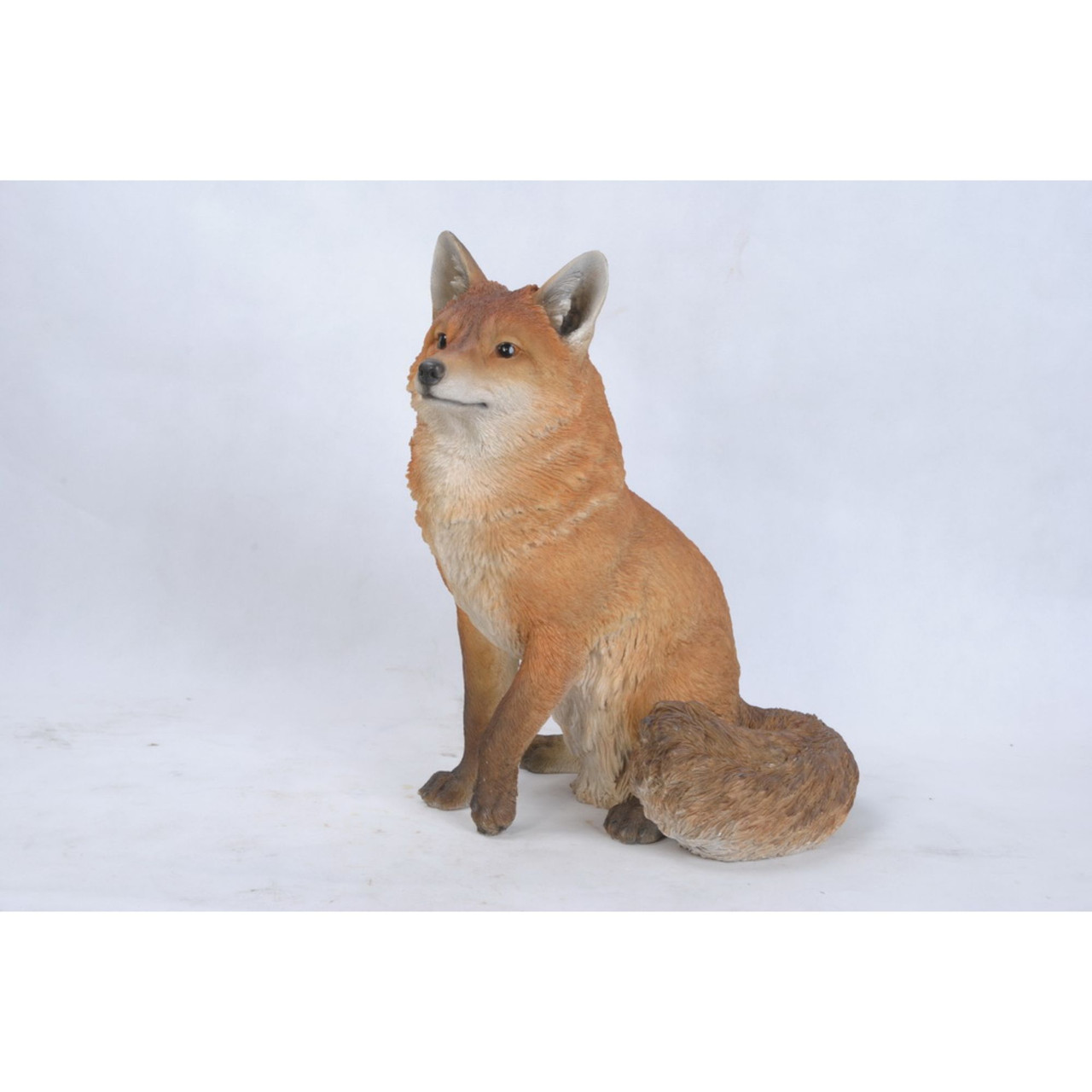 Resin Yoga Fox Statue