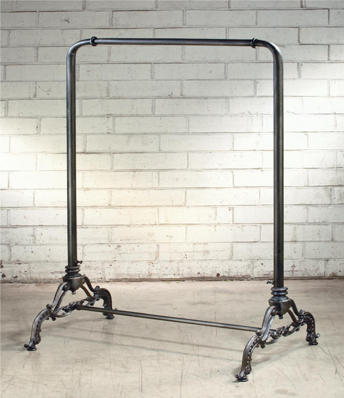 Charcoal Black Contemporary Industrial Clothing Rack