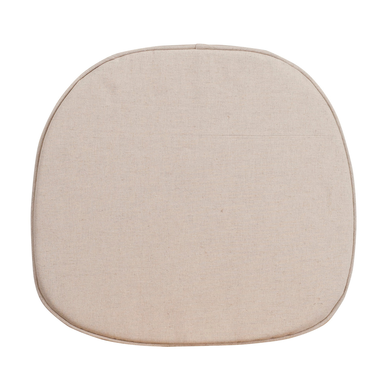 14.25” Beige Contemporary Thick Padded Kids Chair Cushion