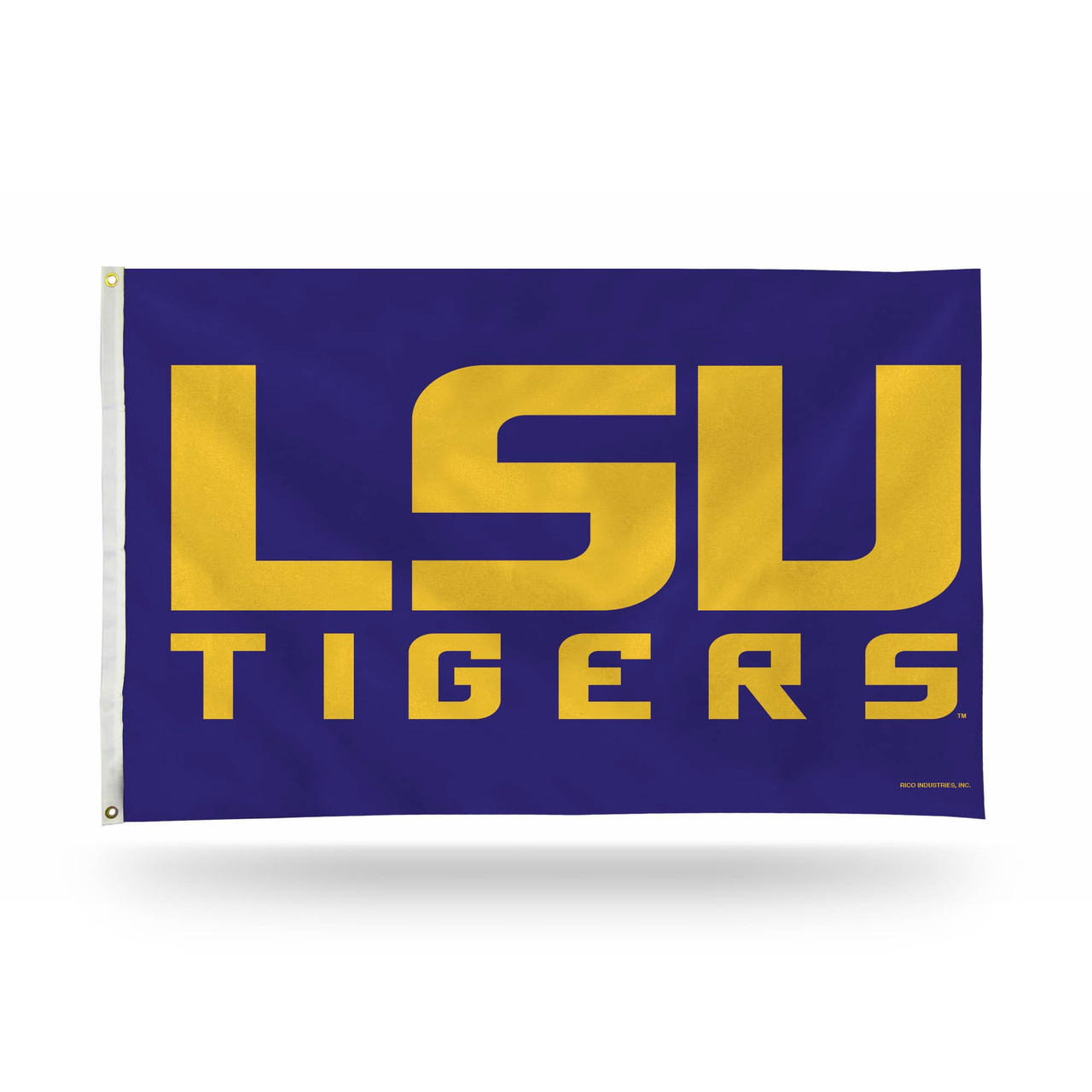 3' x 5' Purple & Yellow College LSU Tigers Rectangular Banner Flag ...