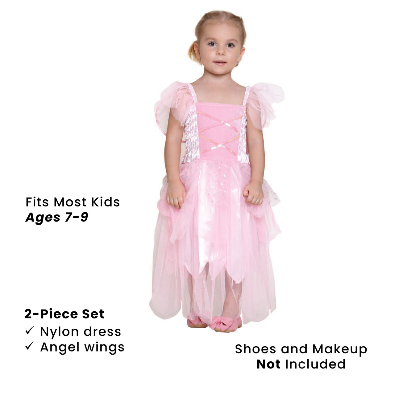 angel princess dress NAISIBABY Girls White Angel Princess Dress, Mesh Lace Gowns Dresse Kids Performance Sets White 12T