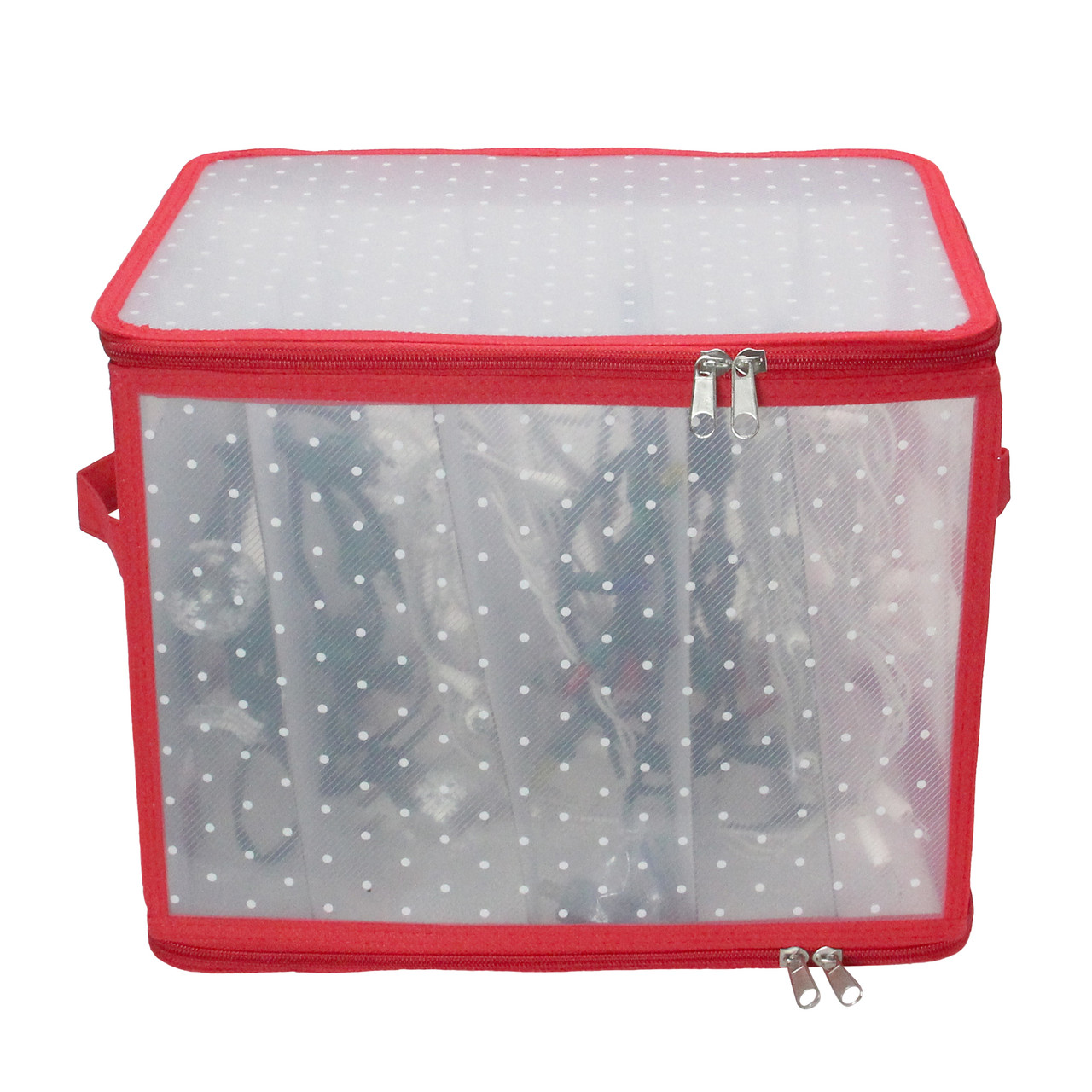 30 Transparent Christmas Gift Wrap Organizer Bag with Handles