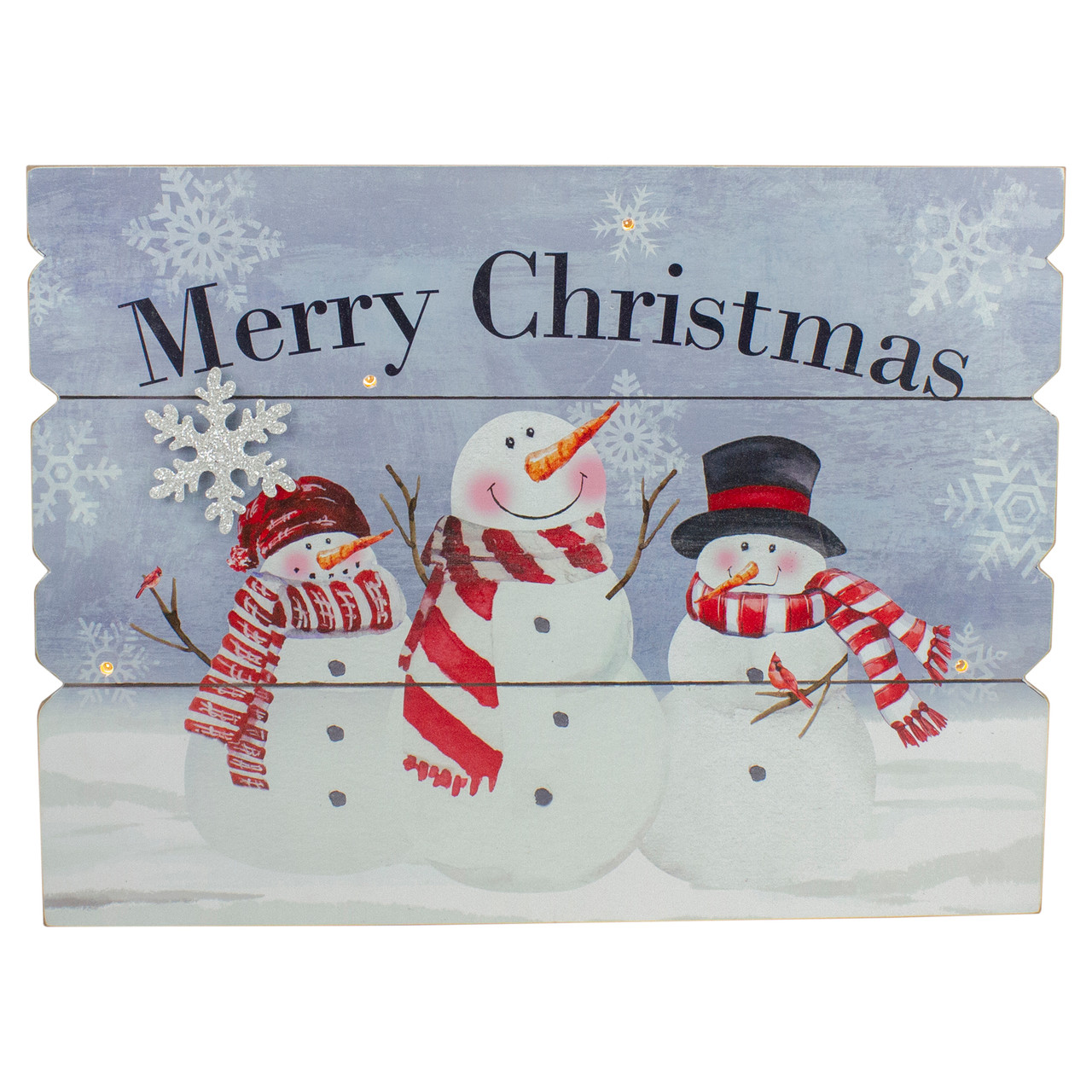 Cheers.US Christmas Decorations LED Wood Snowman Sign Holiday Xmas