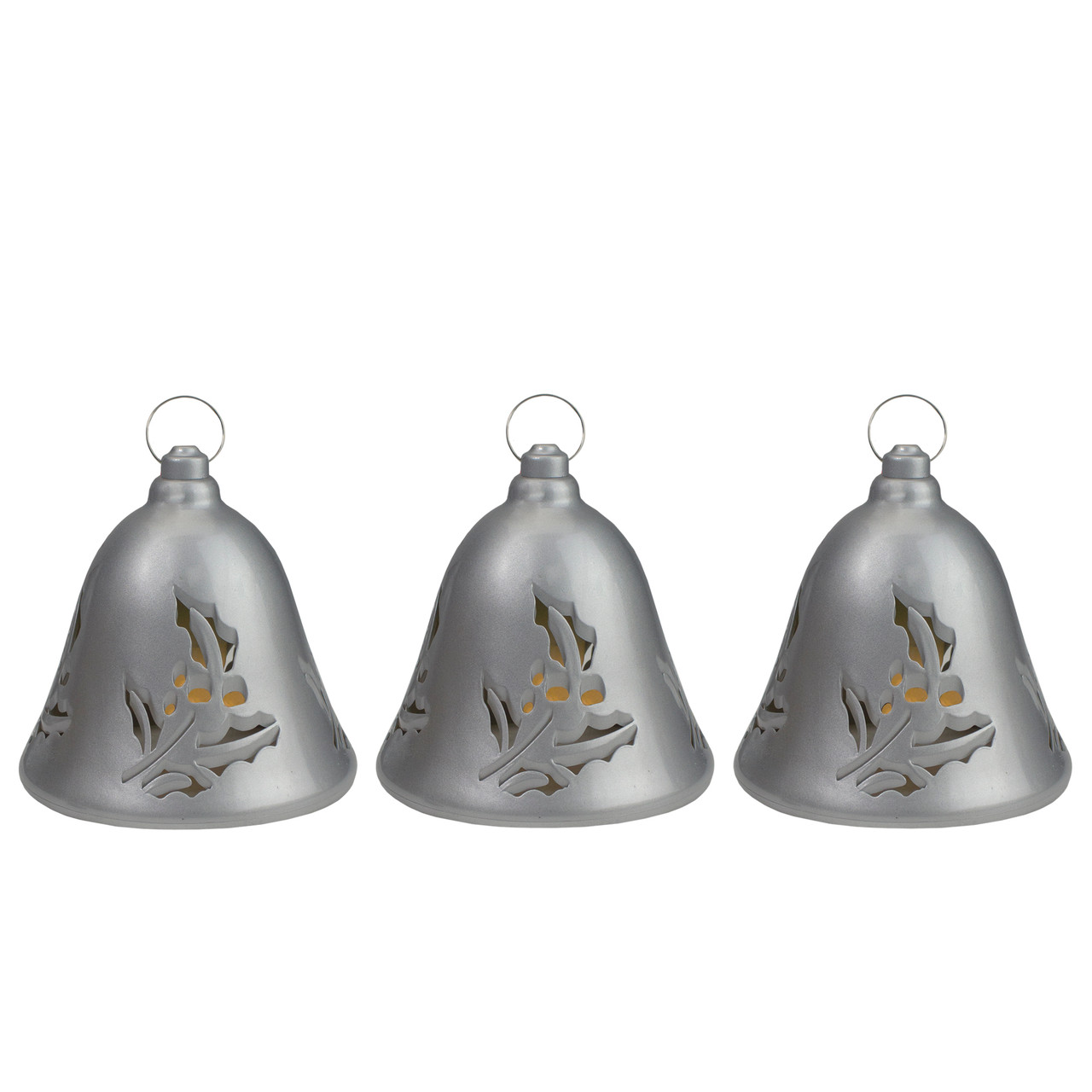 Metal Frosted Jingle Bell Necklaces