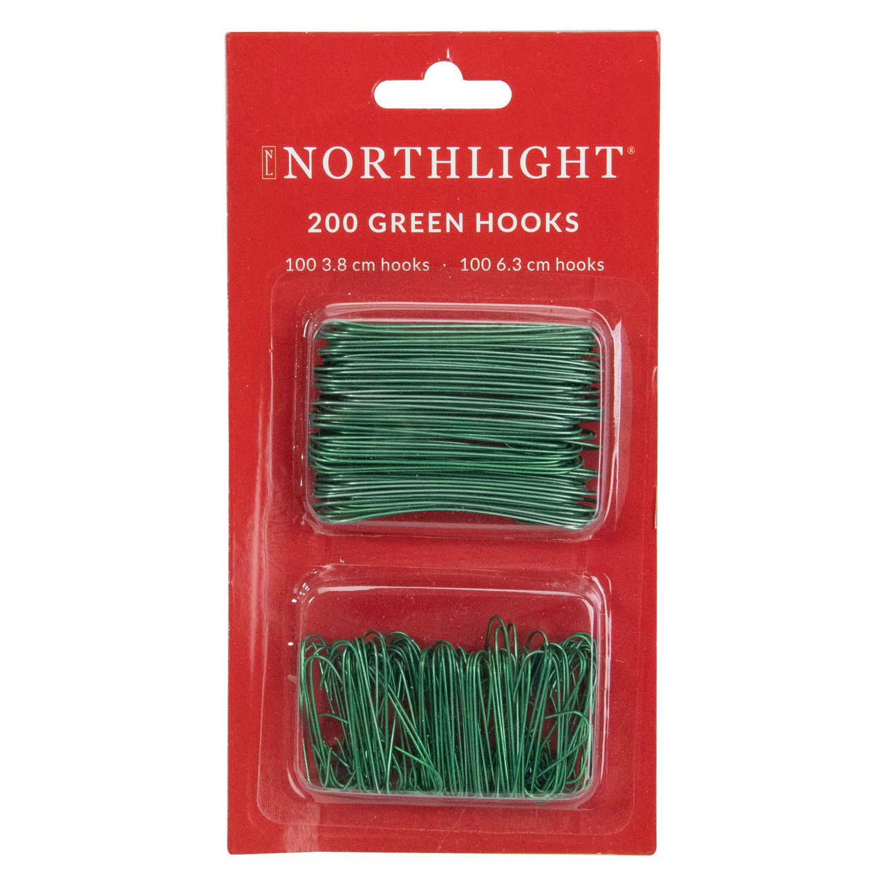 Northlight Club Pack of 48 Forest Green Outdoor Christmas Ornament Hanger  Hooks 1.75