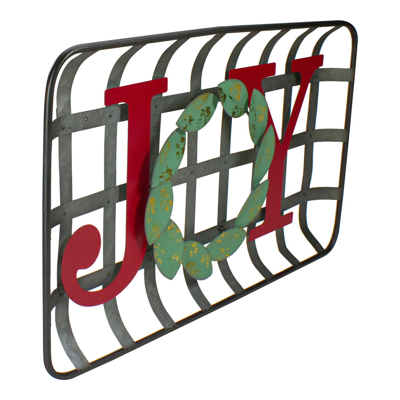 christmas tobacco basket Our Hopeful Home: Farmhouse Red 24 inchW x 14 inchH x 2 inchD Tobacco Basket Ornament