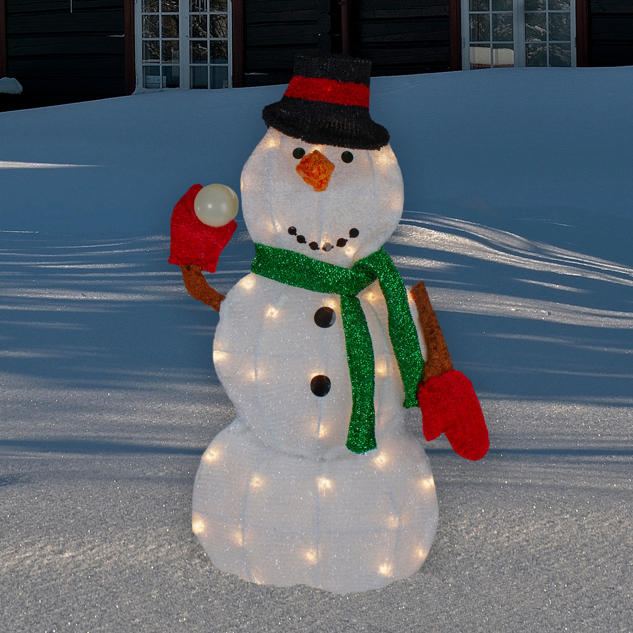 Northlight Set Of 3 Lighted Snowman Family Outdoor Christmas