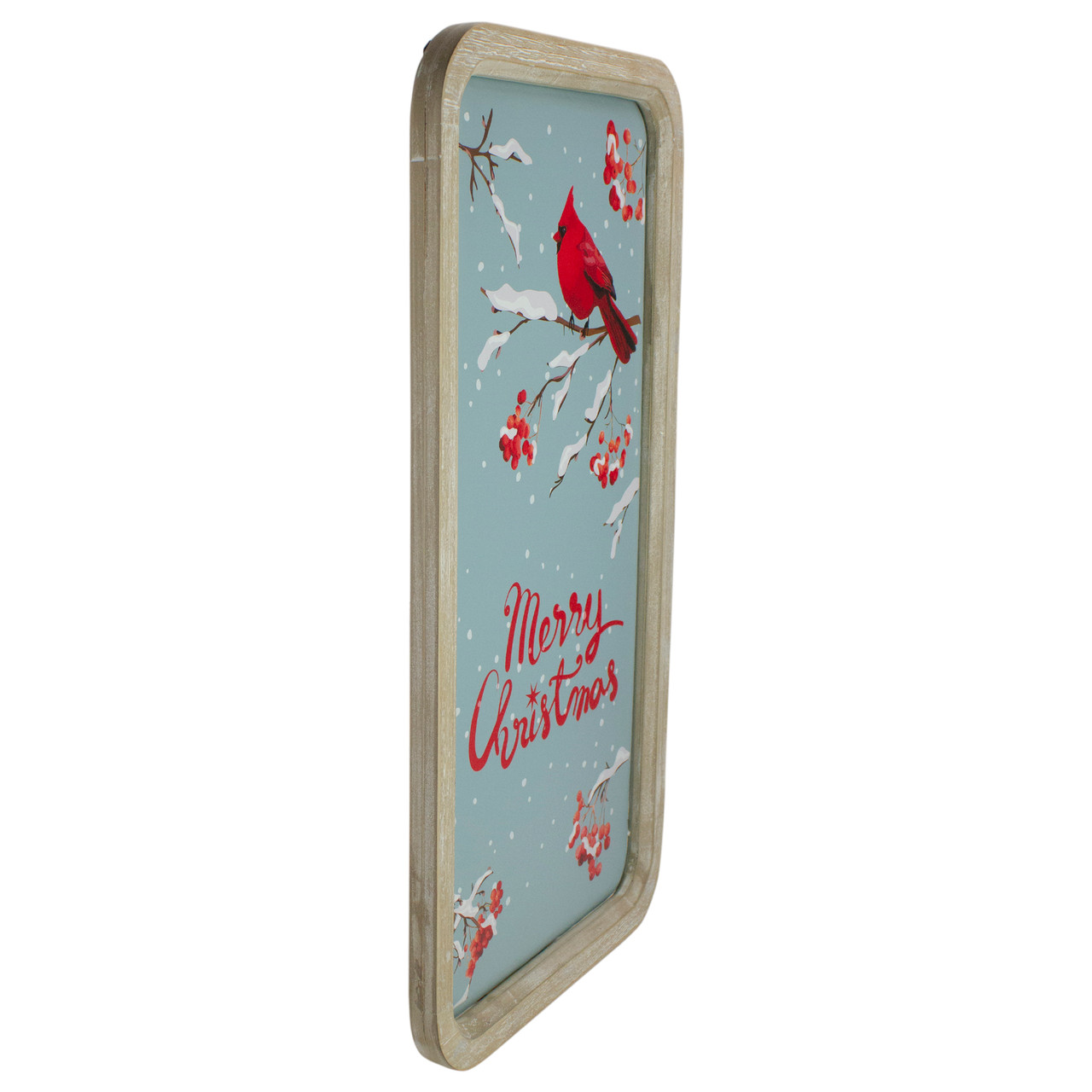 Renditions Gallery Merry & Bright Wall Art, Red Truck And Christmas Trees, White Snowflake, Festive Decorations, Premium Gallery Wrapped Canvas Decor, Ready To Hang, 24 In H X 36 In W-1032654