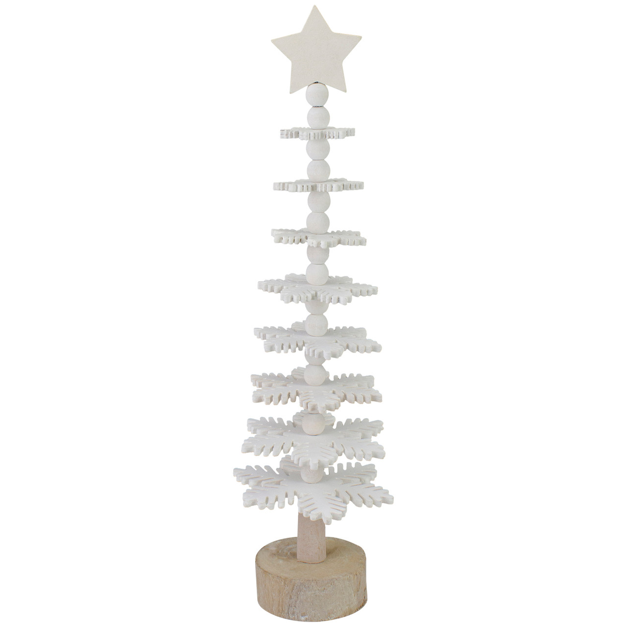 Northlight 25.5 Rustic Wooden Christmas Tree with Star Table Top Decor