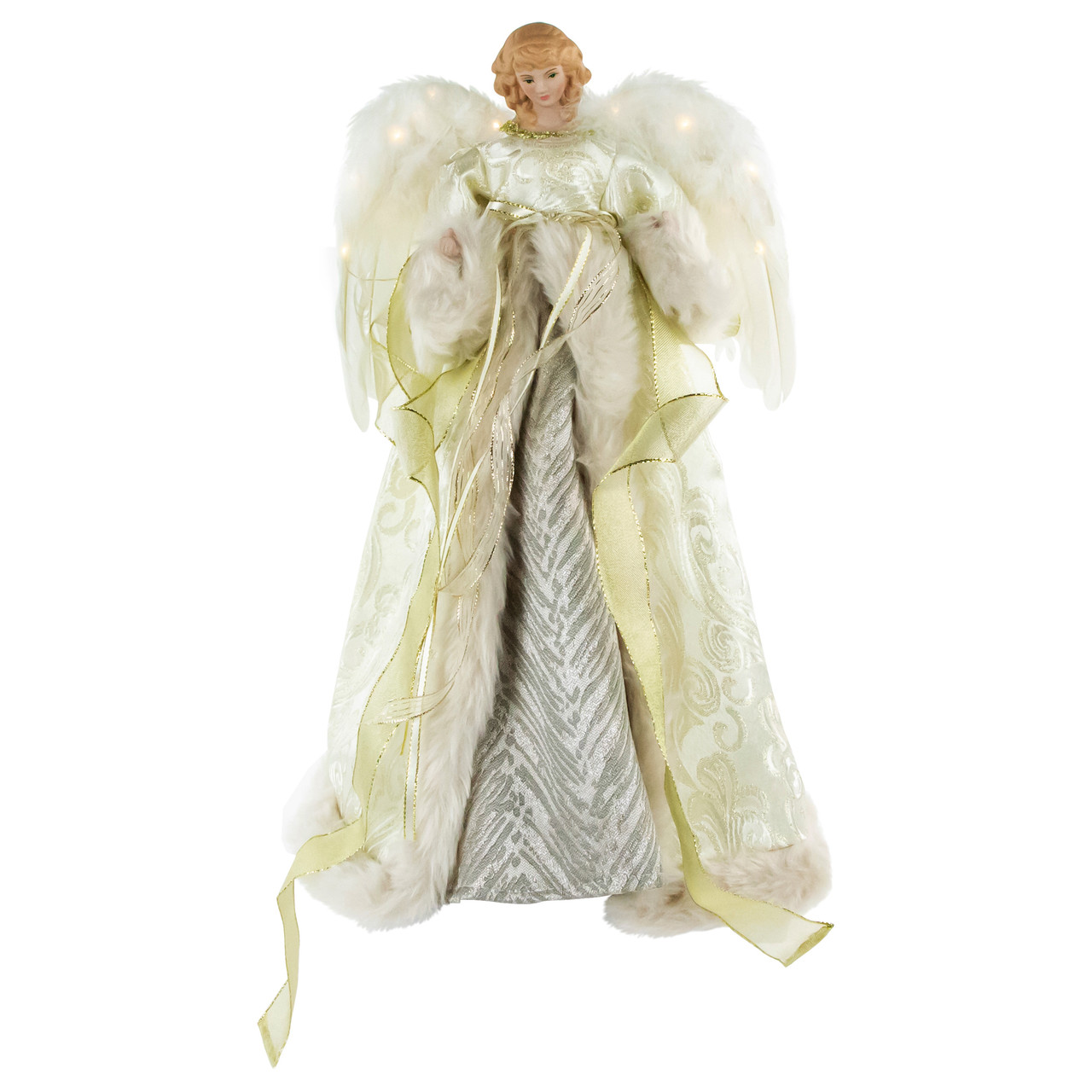 white christmas dresses Wedding Dress Made Into Guardian Angel Tree Topper main image 1