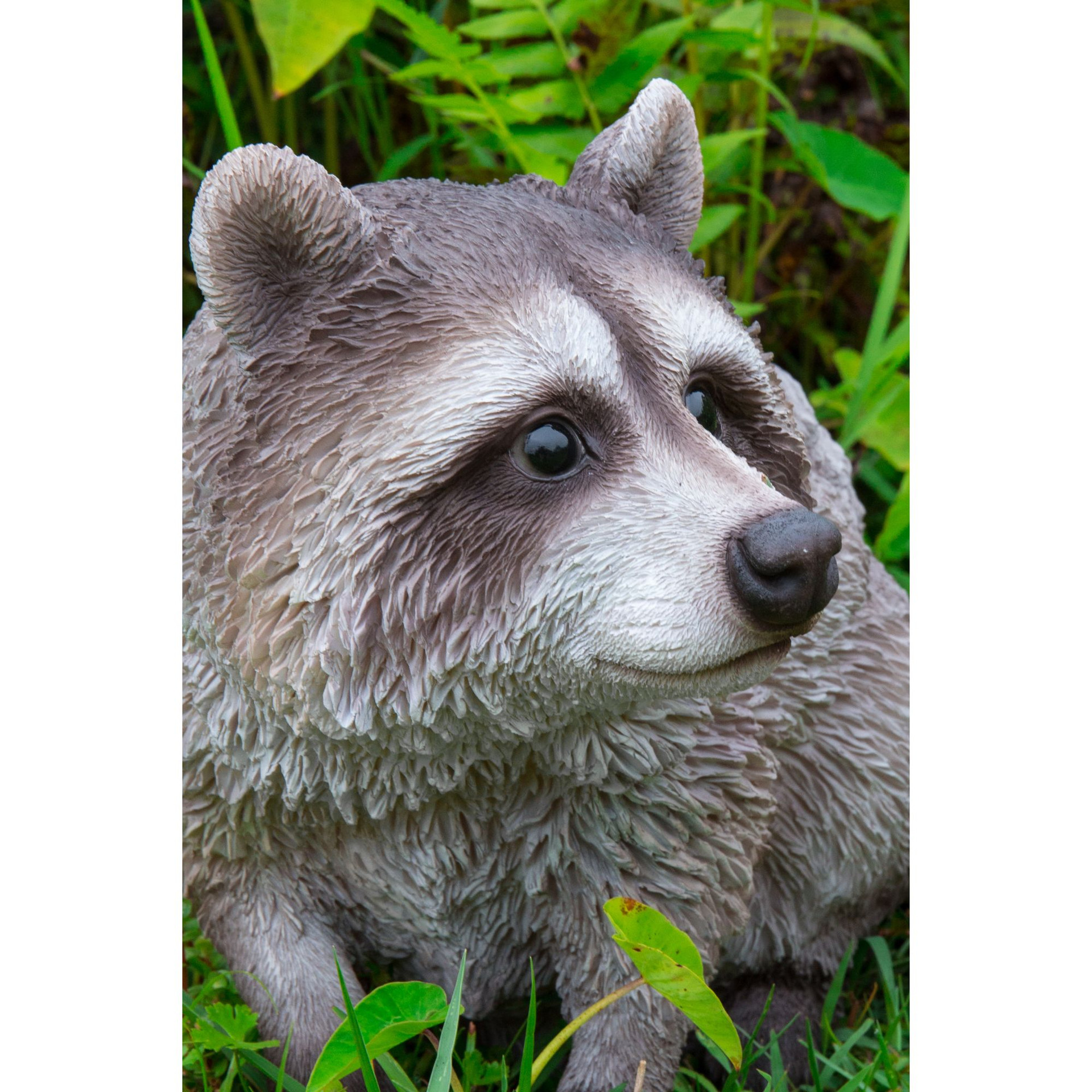 Three Raccoon Statue 13.25