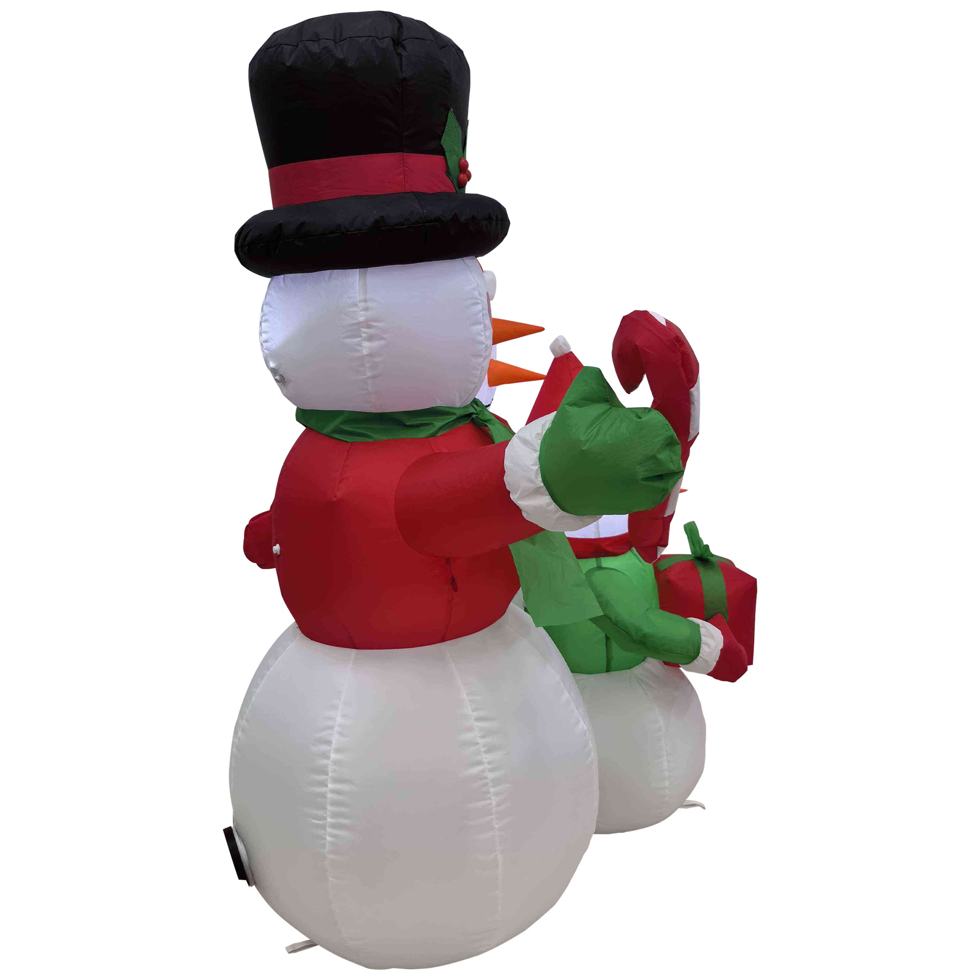 Lighted Inflatable Family of Snowman Outdoor Christmas Decoration - 4 ...