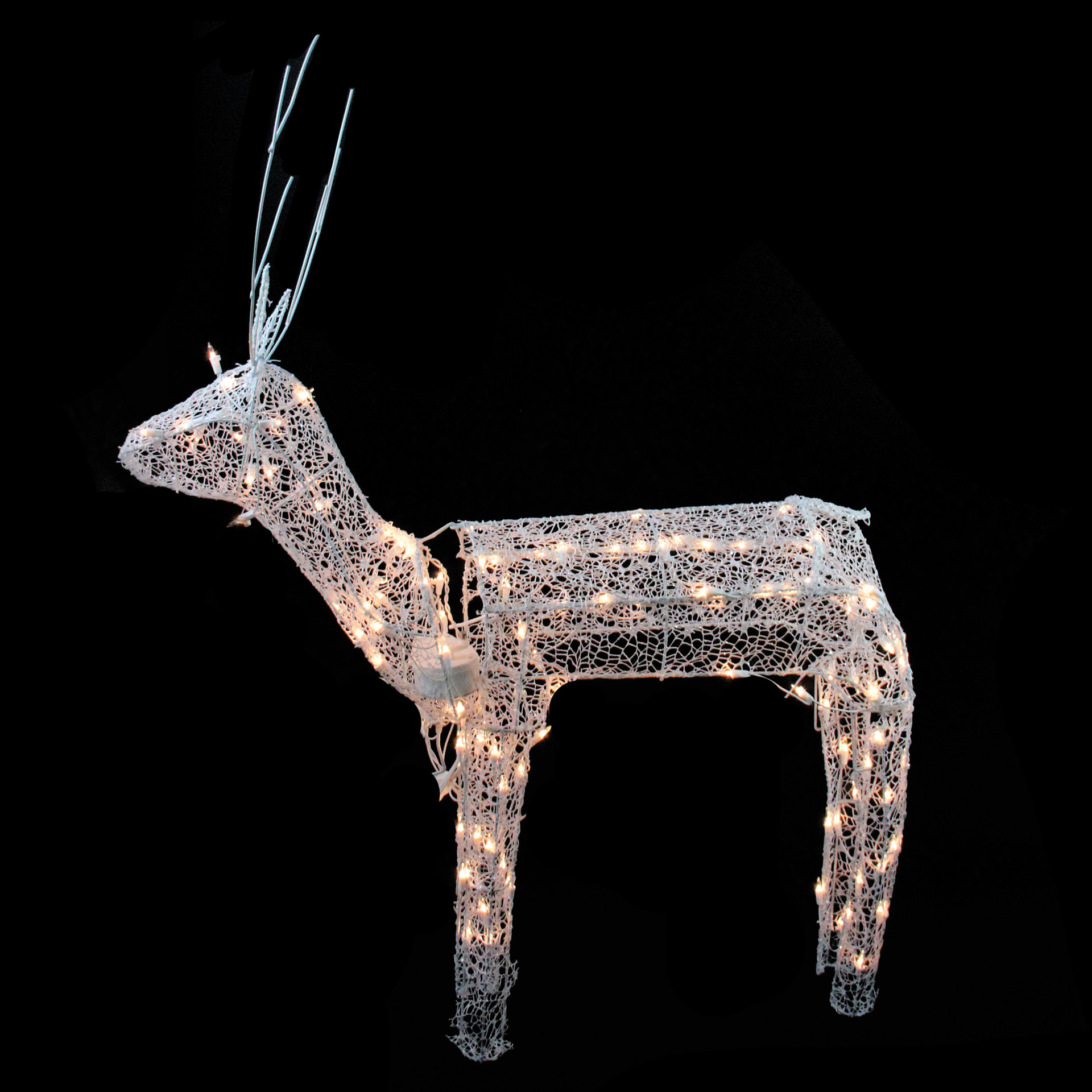 48 Pre Lit Animated Standing Buck Reindeer Outdoor Christmas Decoration Clear Lights