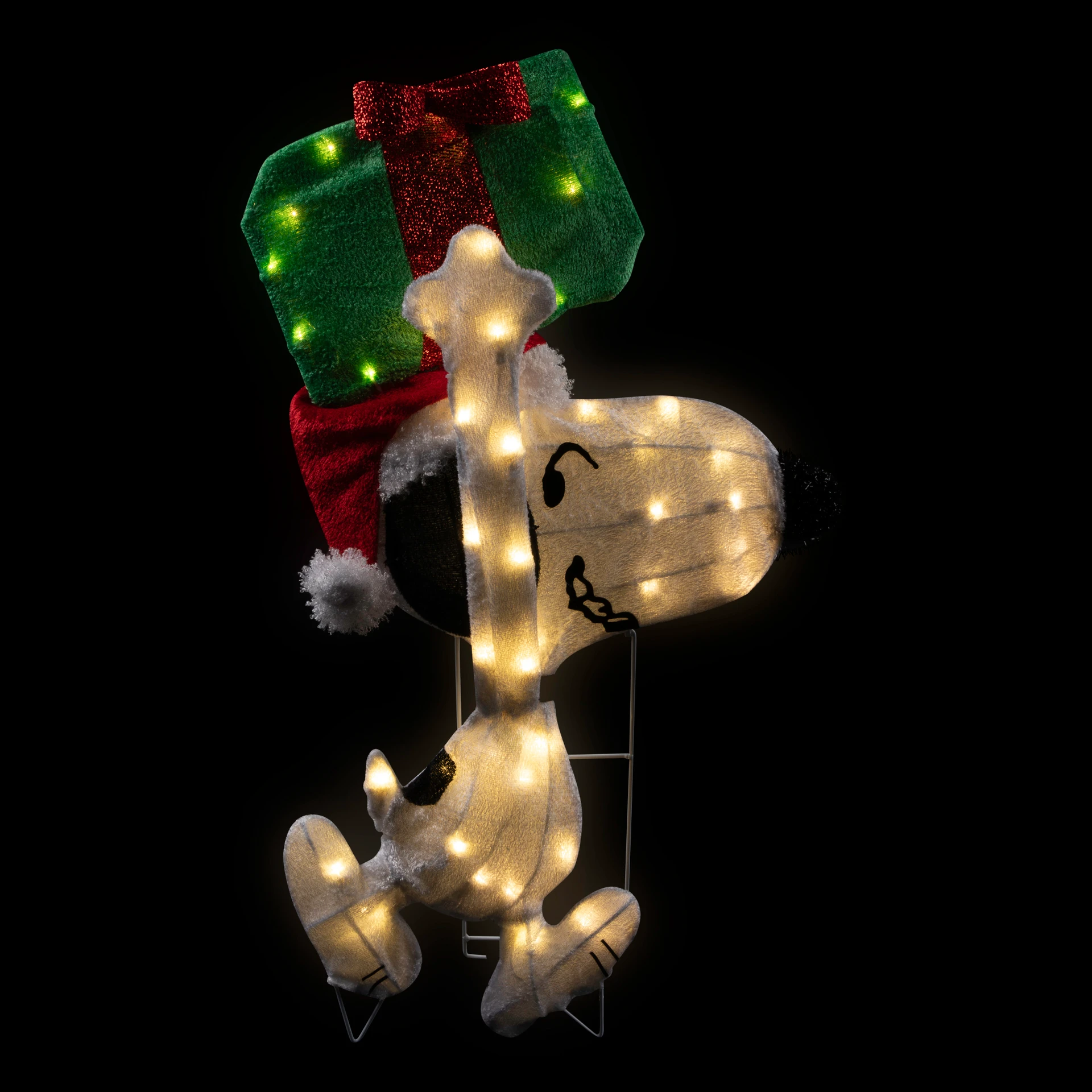 32" Lighted Peanuts Snoopy with Present Christmas Outdoor Yard