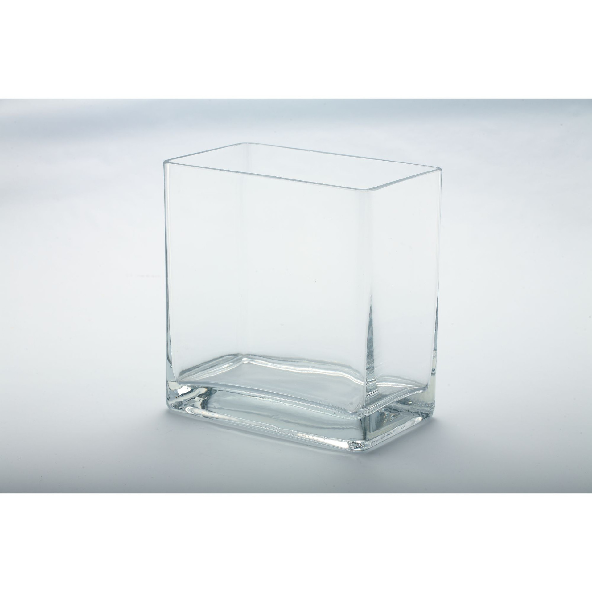 8" Clear Glass Rectangular Floating Candle Holder | Christmas Central